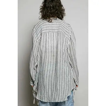 Linen Stripes Blouse