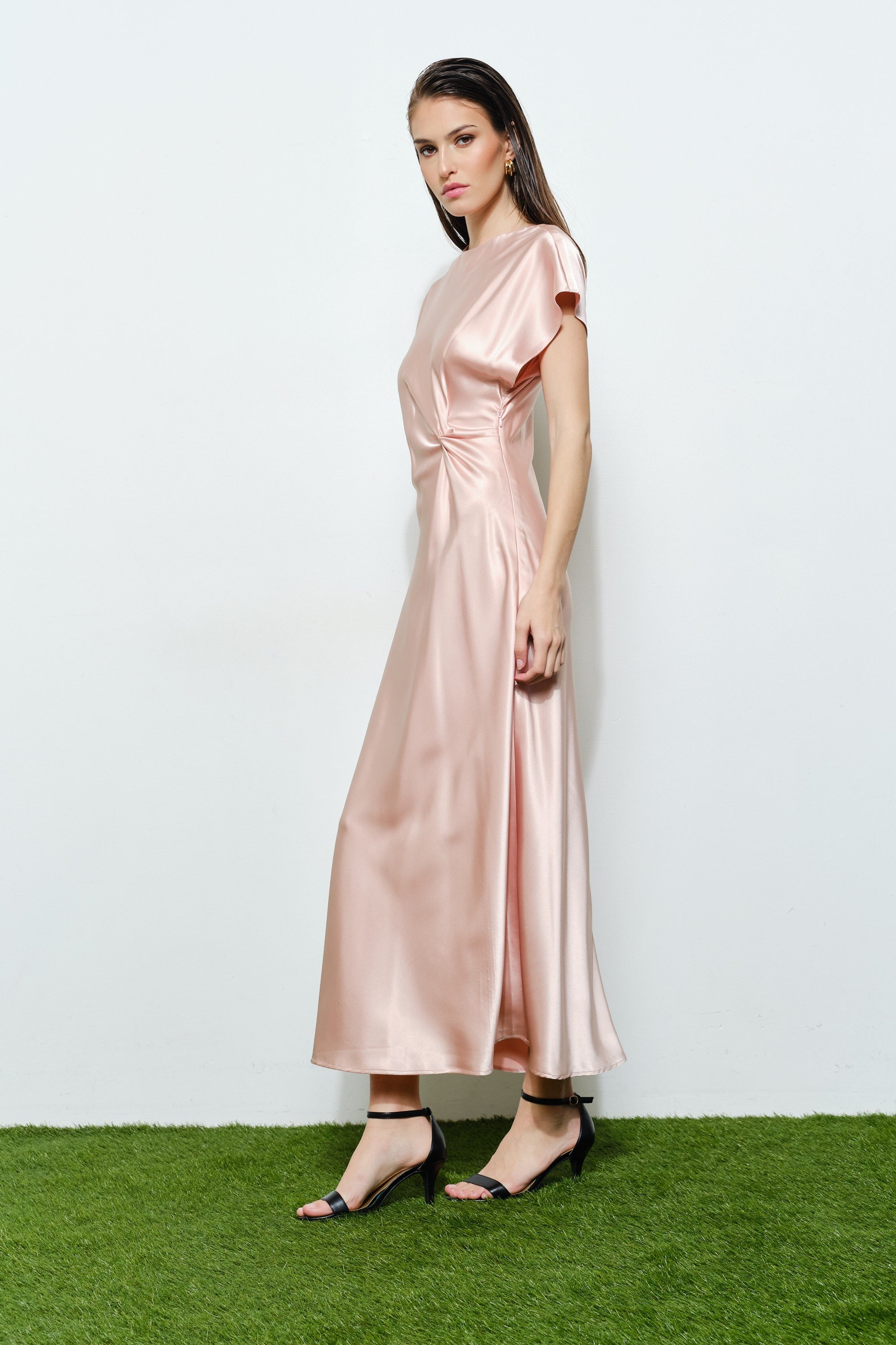 Colette Satin Maxi Dress