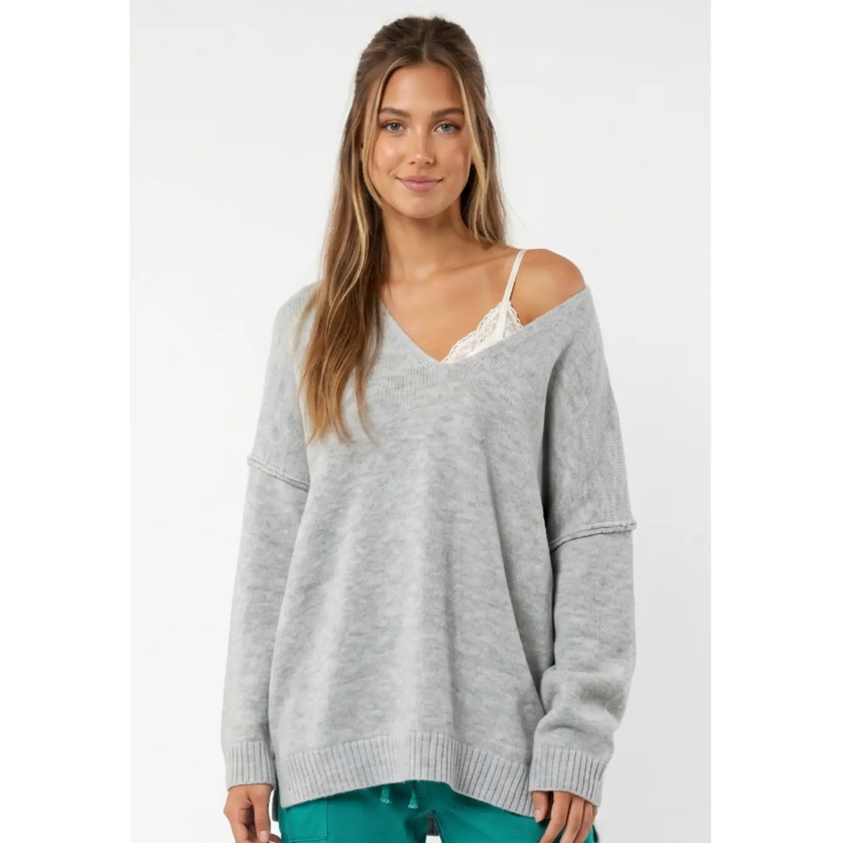 Perfectly Slouchy Sweater (Grey)