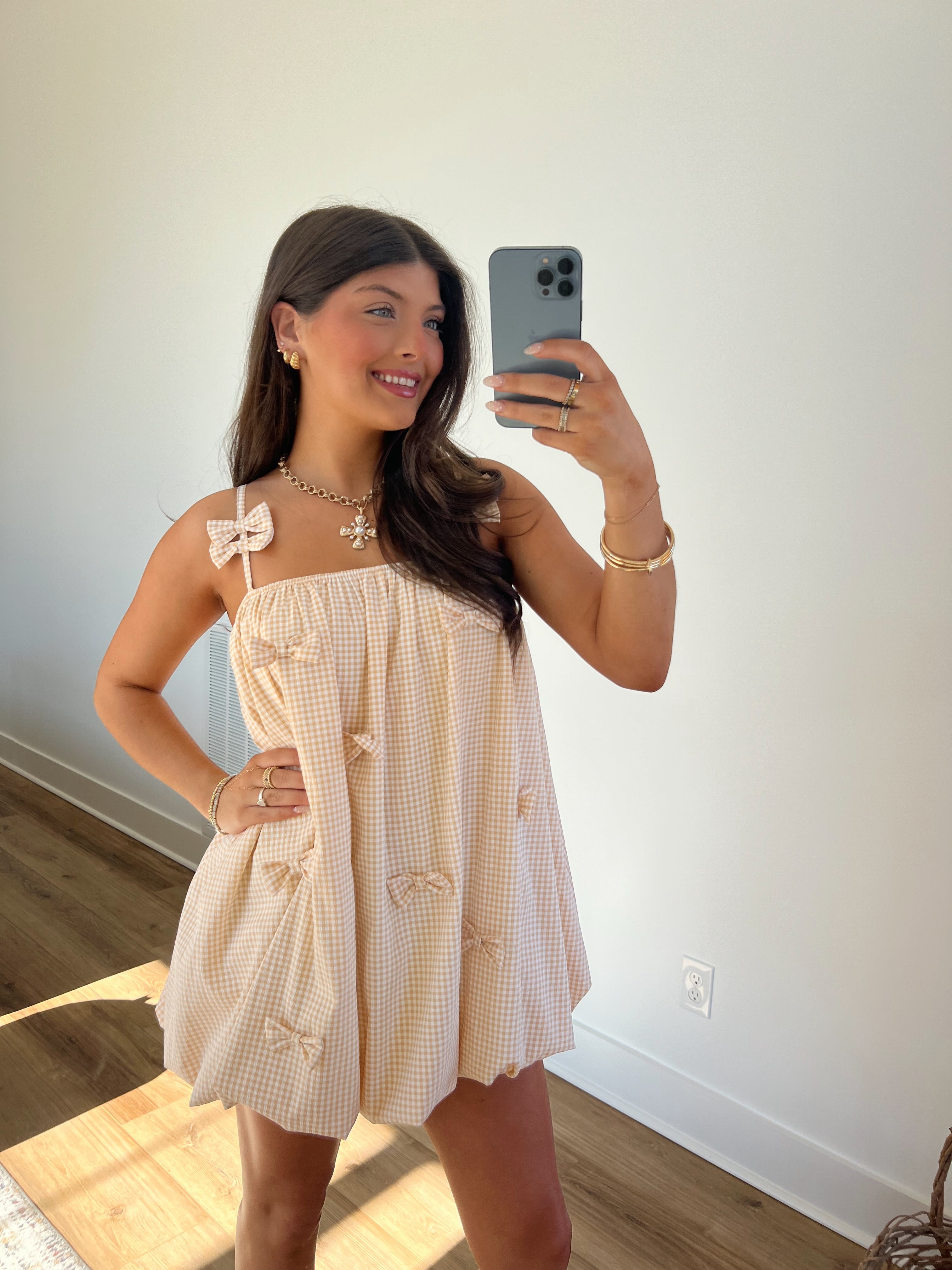 Savvy Bow Mini Dress