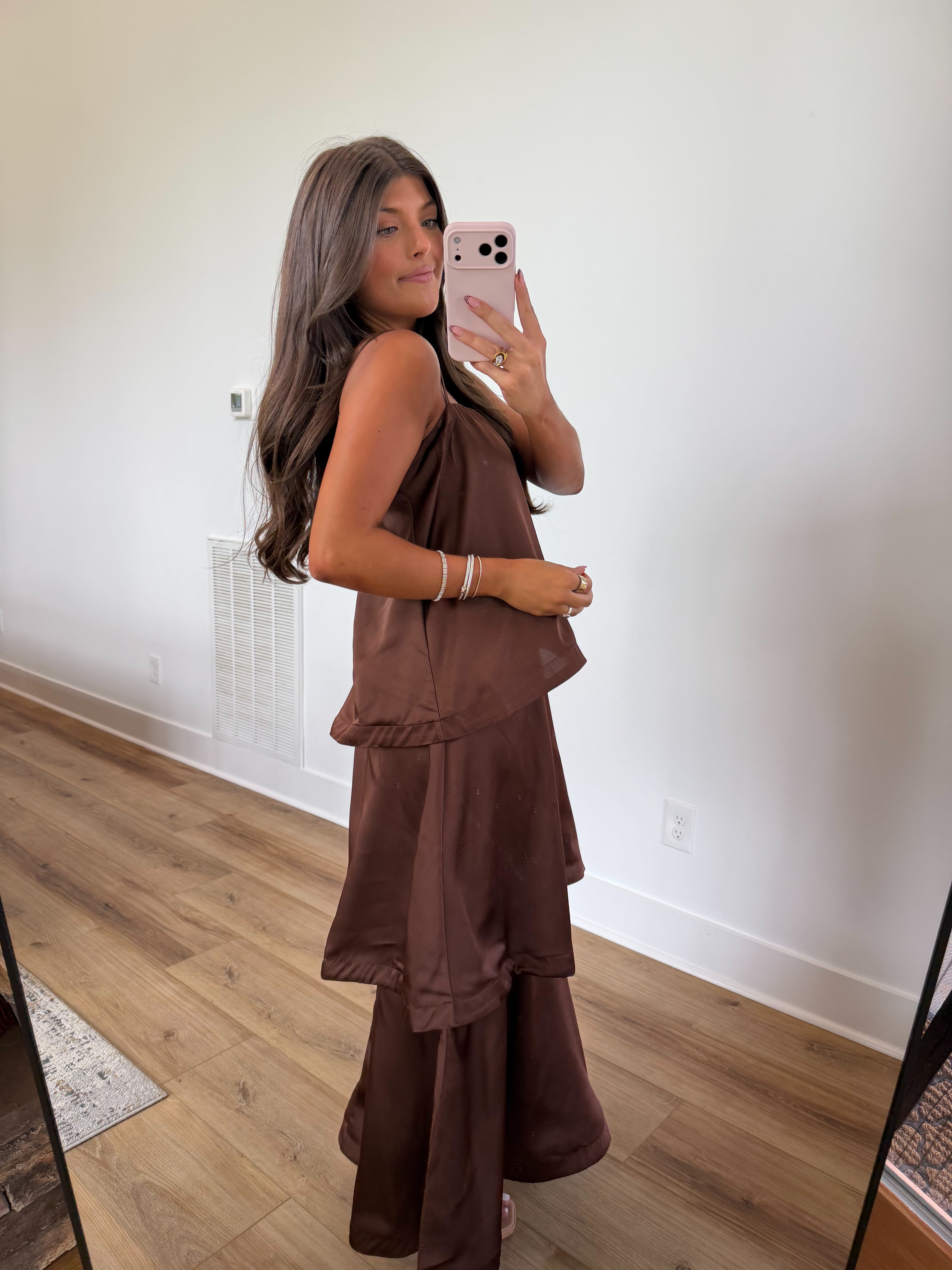 The Satin Haven Maxi (Brown)