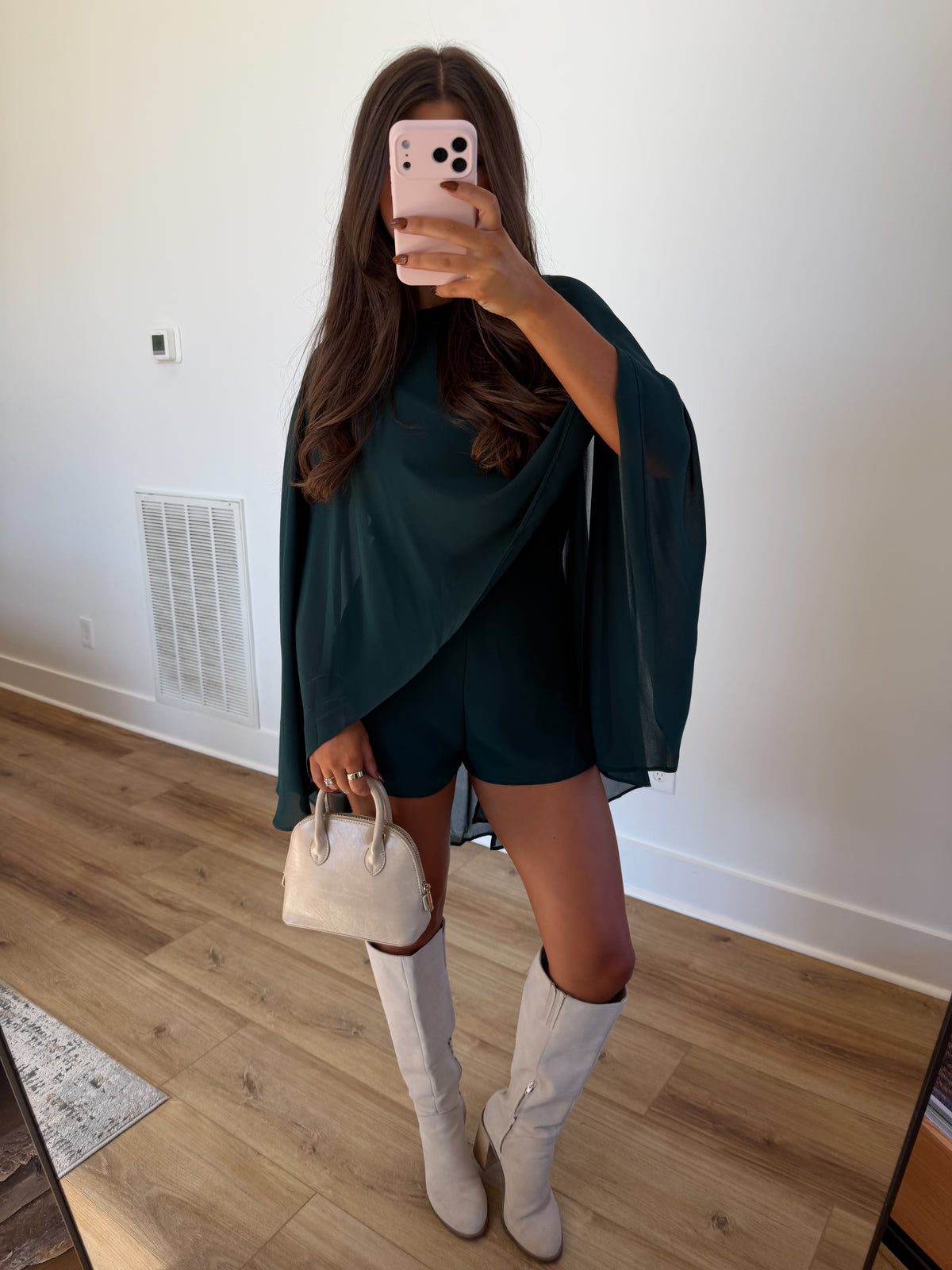 Emerald Cape Romper (PRE-ORDER (1-2 weeks)/ Restock)