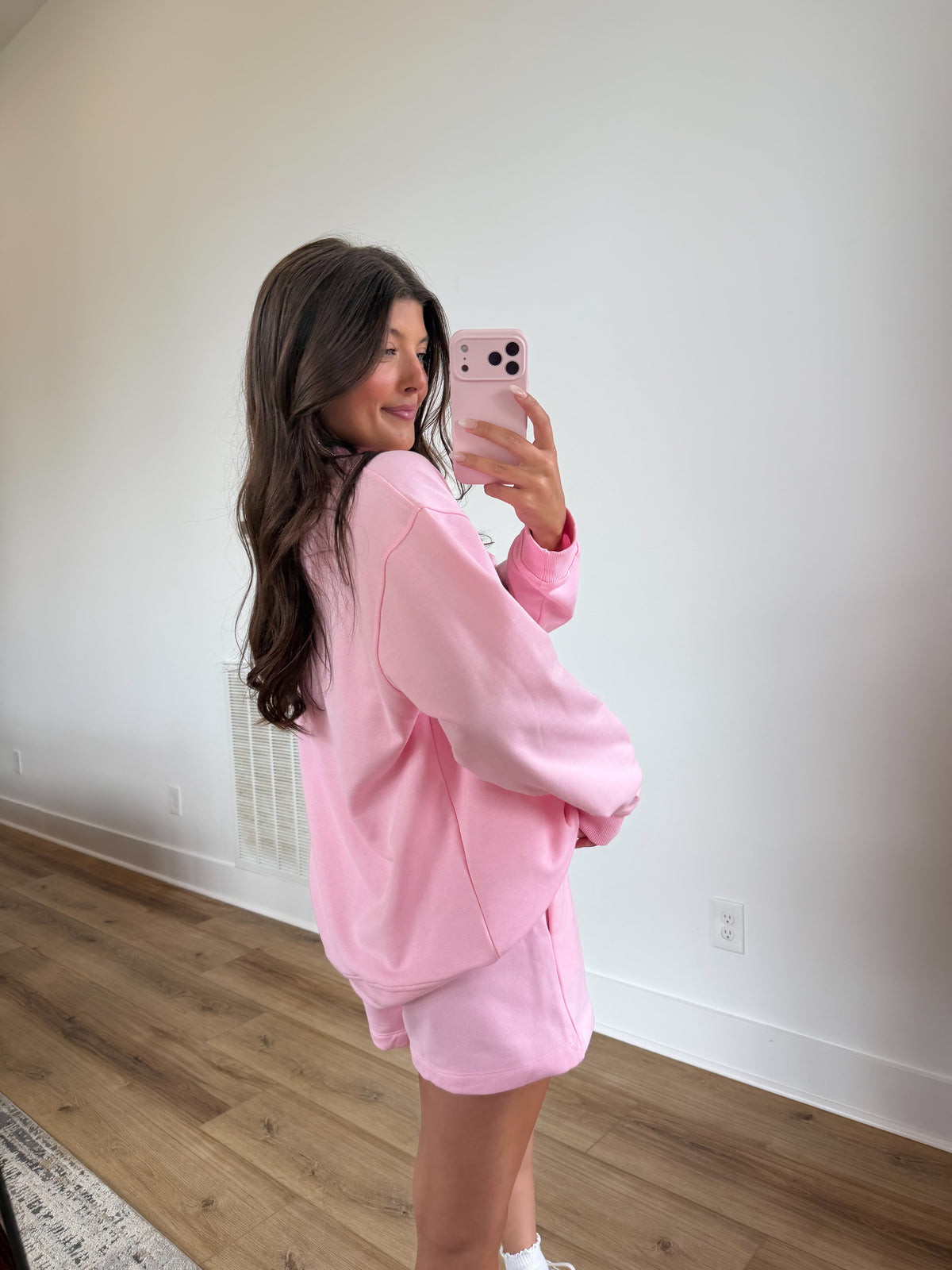 Pink Pumpkin Mockneck Set