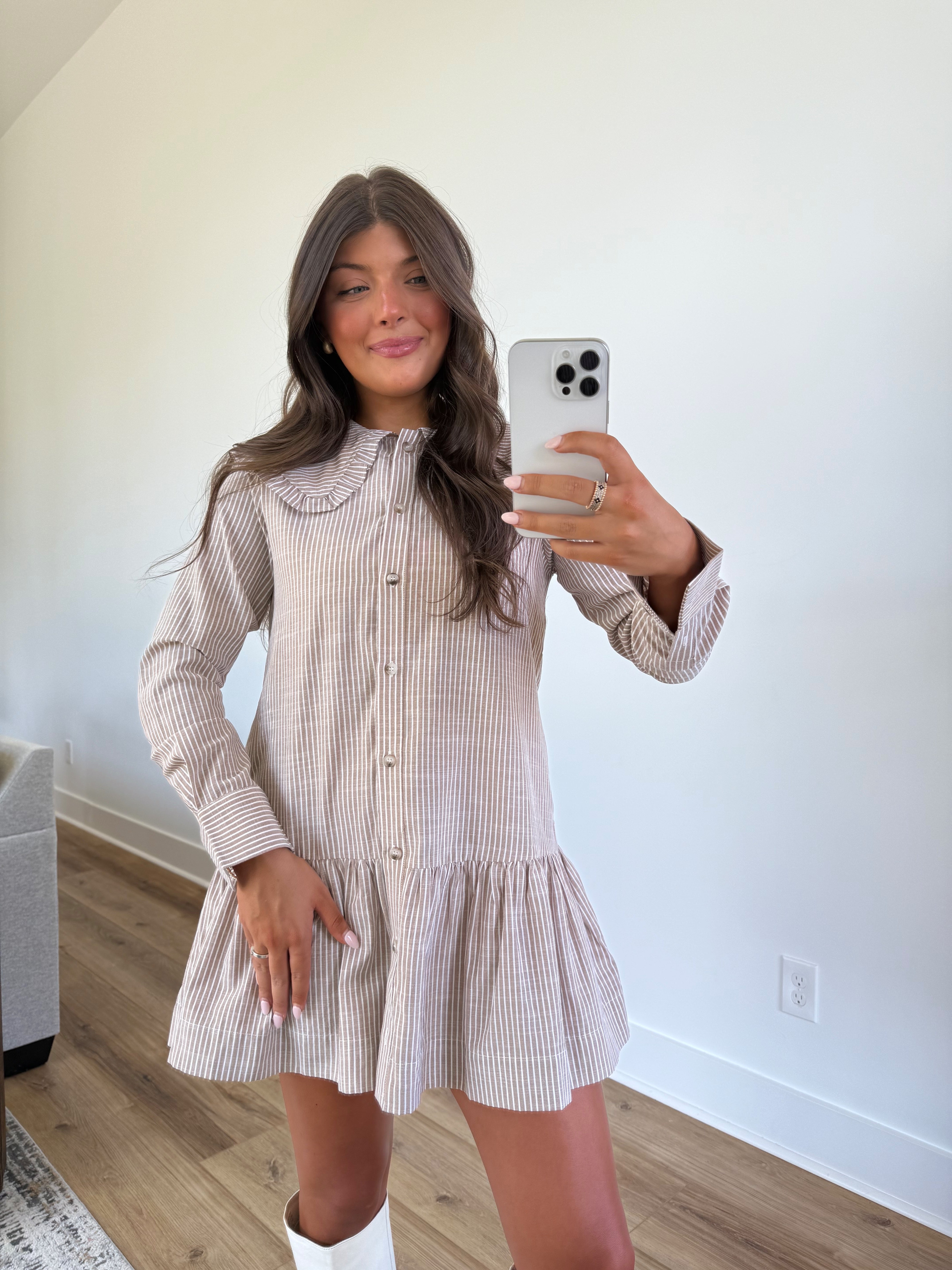 Thankful Days Collared Dress