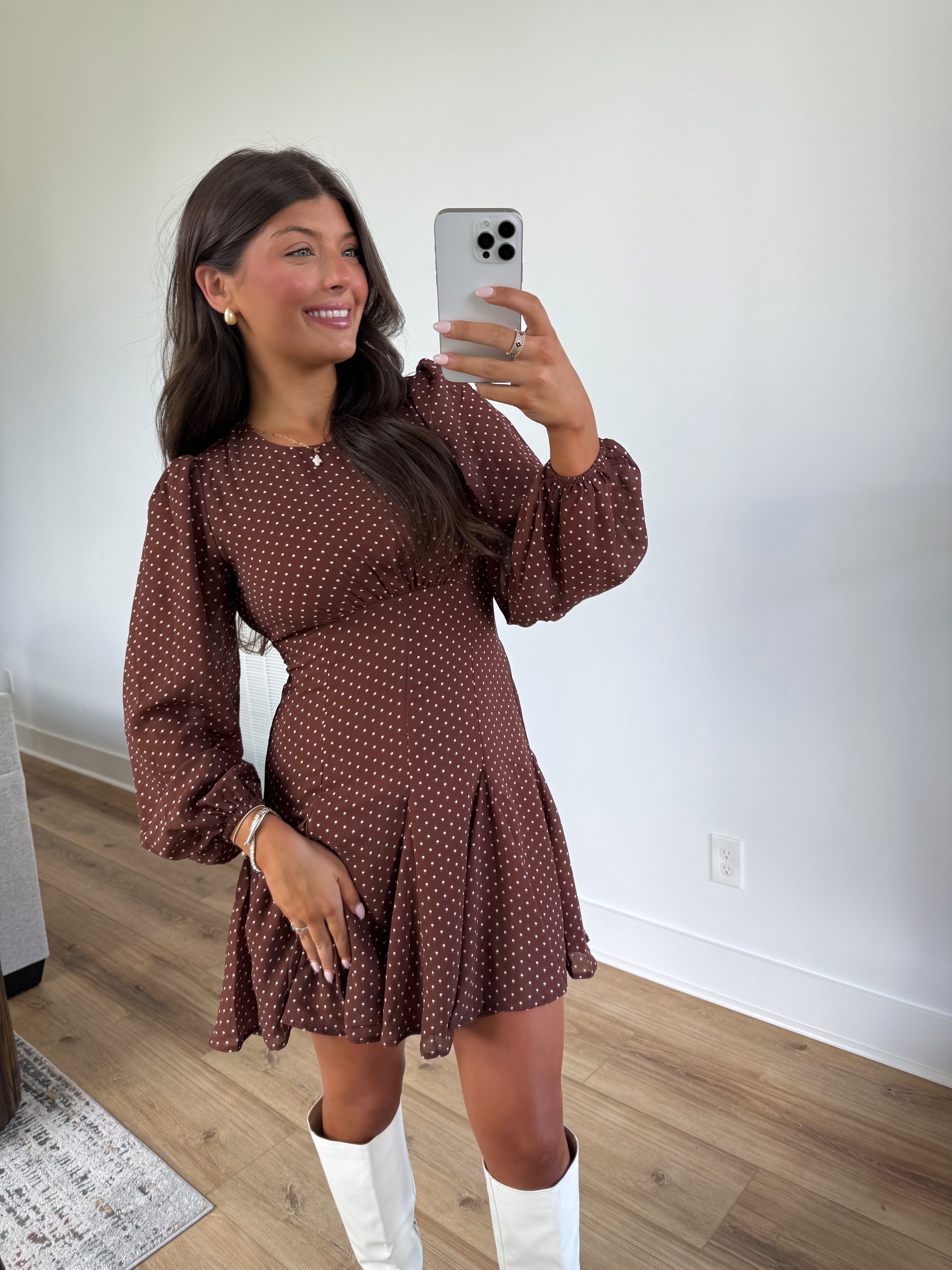 Harlin Polka Dot Mini Dress