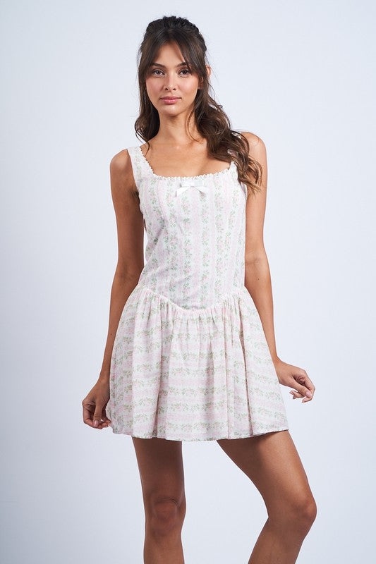Petal Princess Mini Dress (Pink)