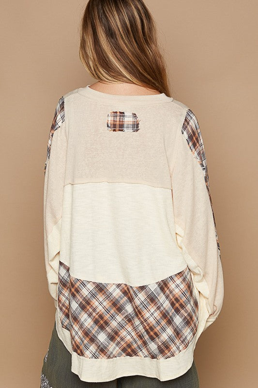 Fall Plaid Blouse