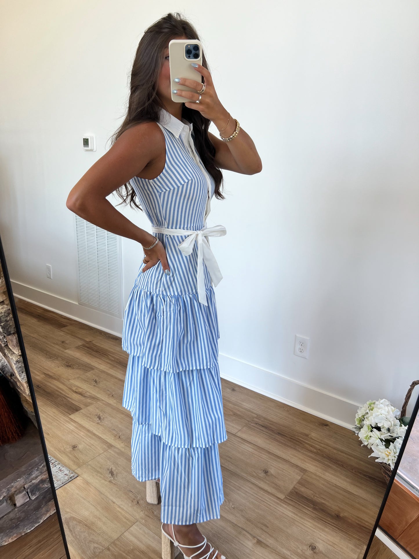 Seaside Stripes Maxi Dress