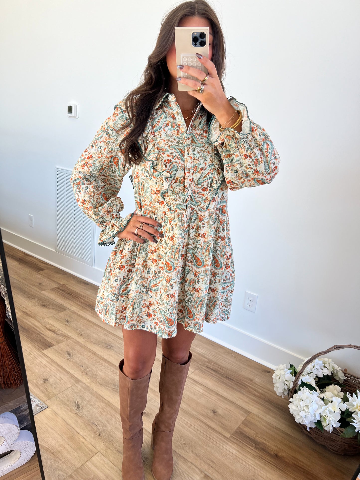 Paisley Babydoll Dress (Restock)