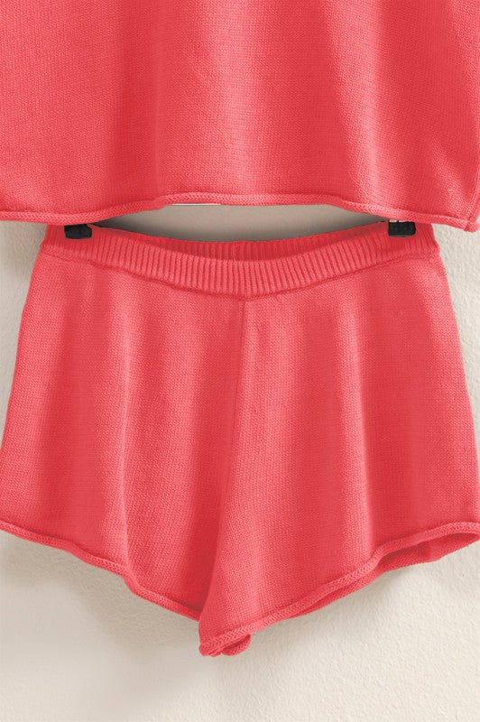Coral Knit Lounge Set