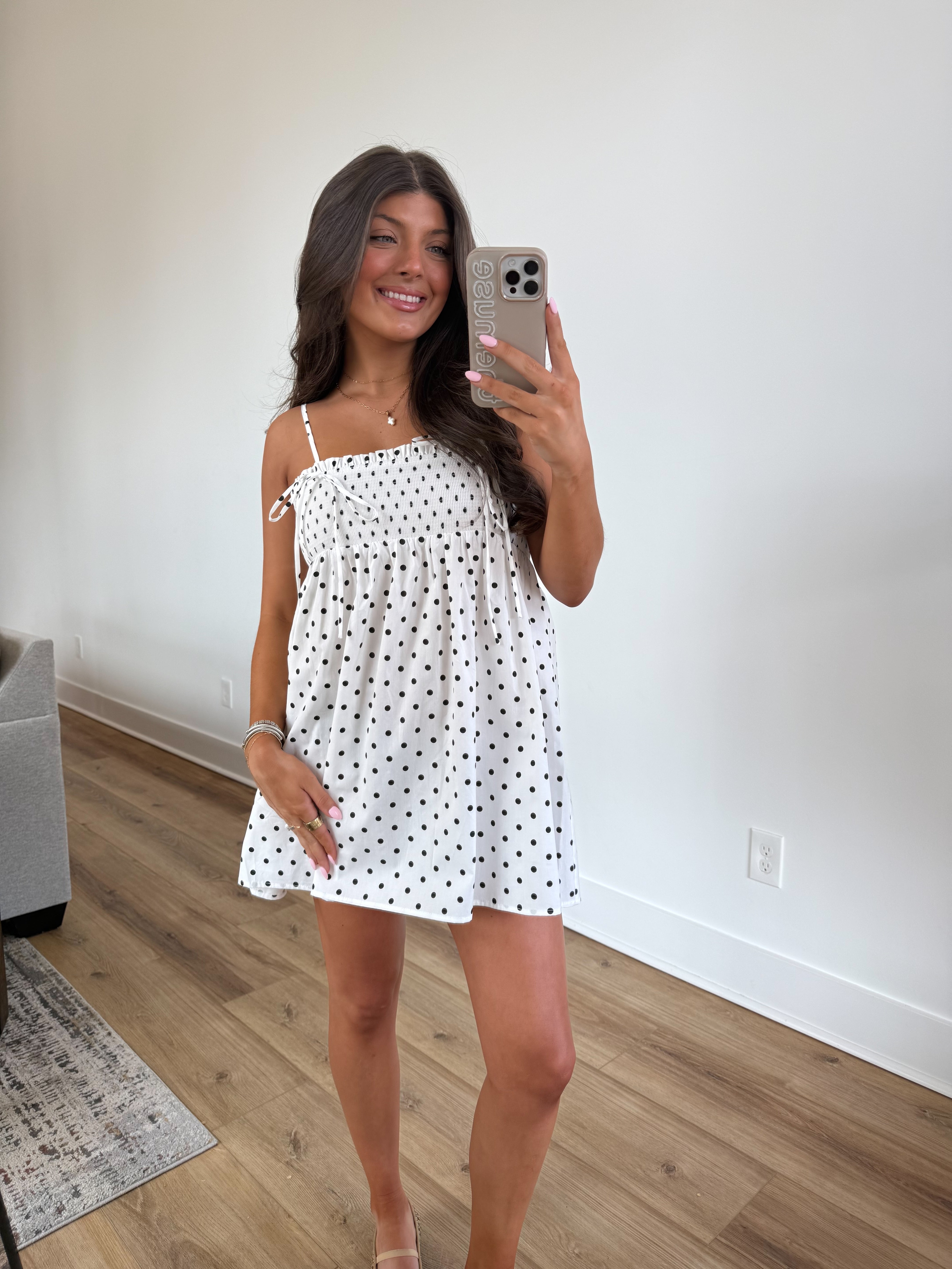 The Selene Dress (White/Black)