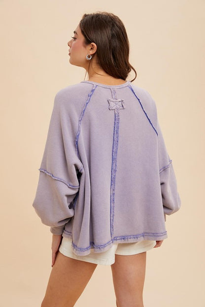 Lavender Oversized Crewneck