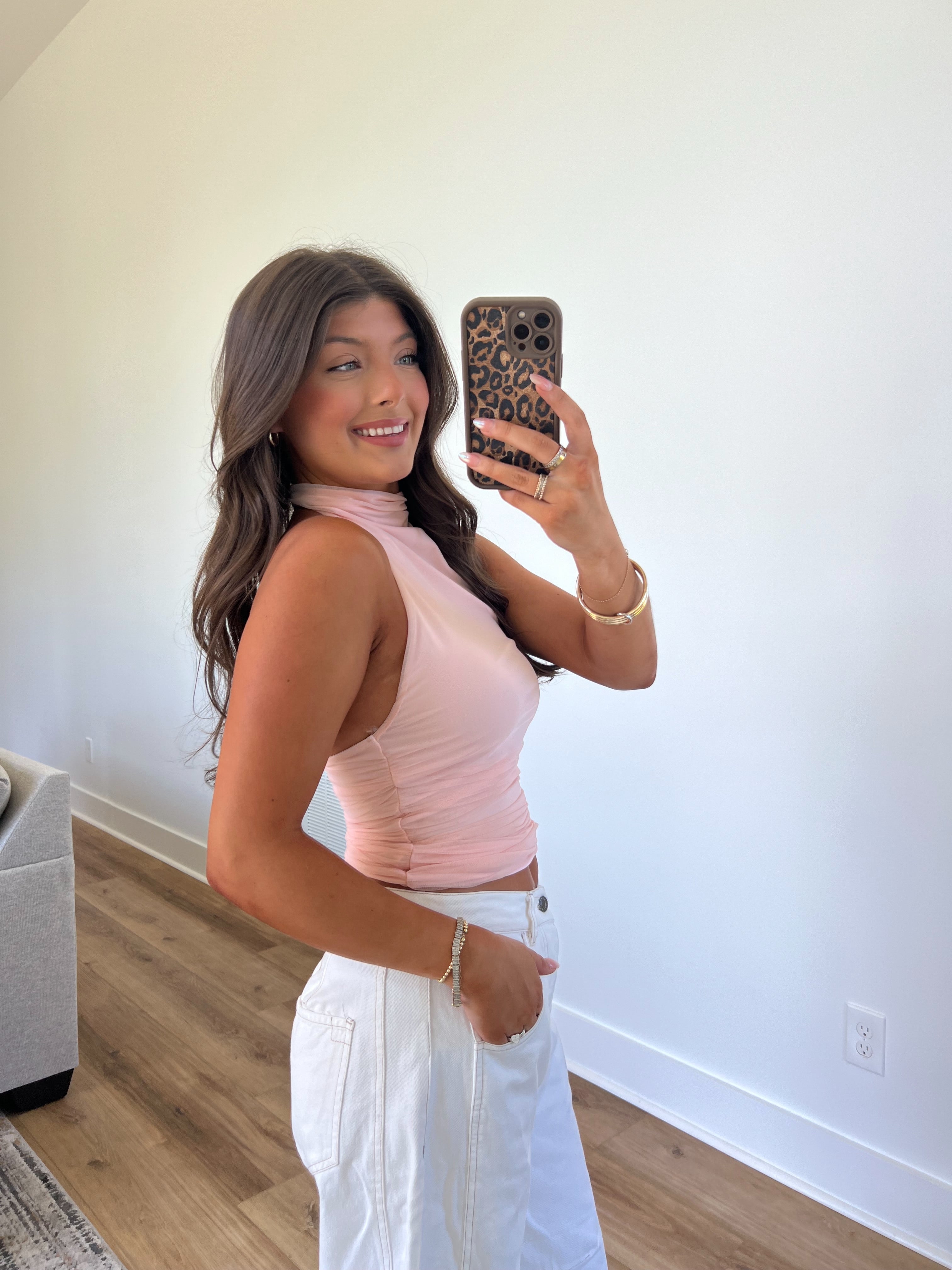 Posie Pink Halter Top
