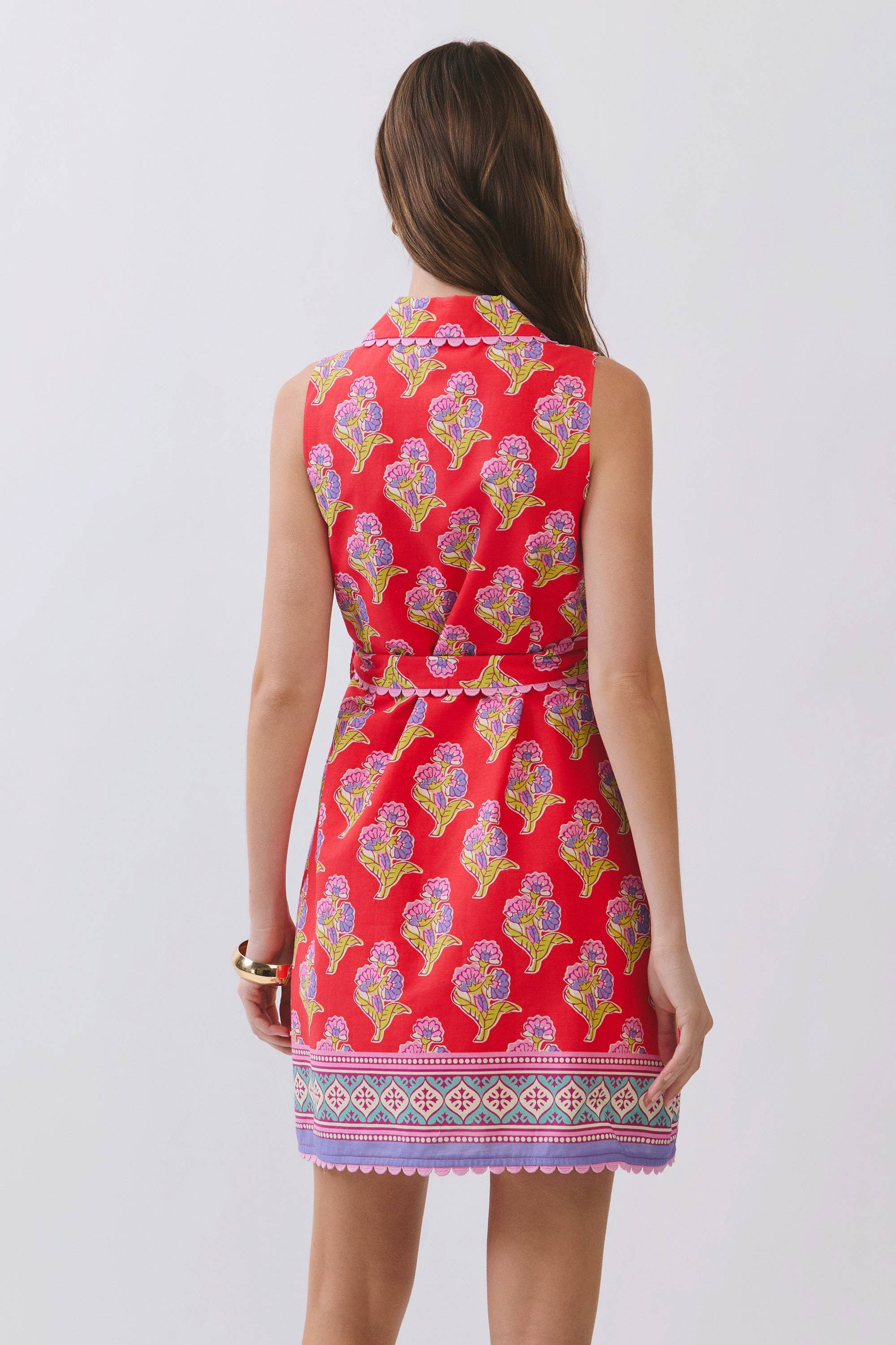 Cherry Hibiscus Mini Dress