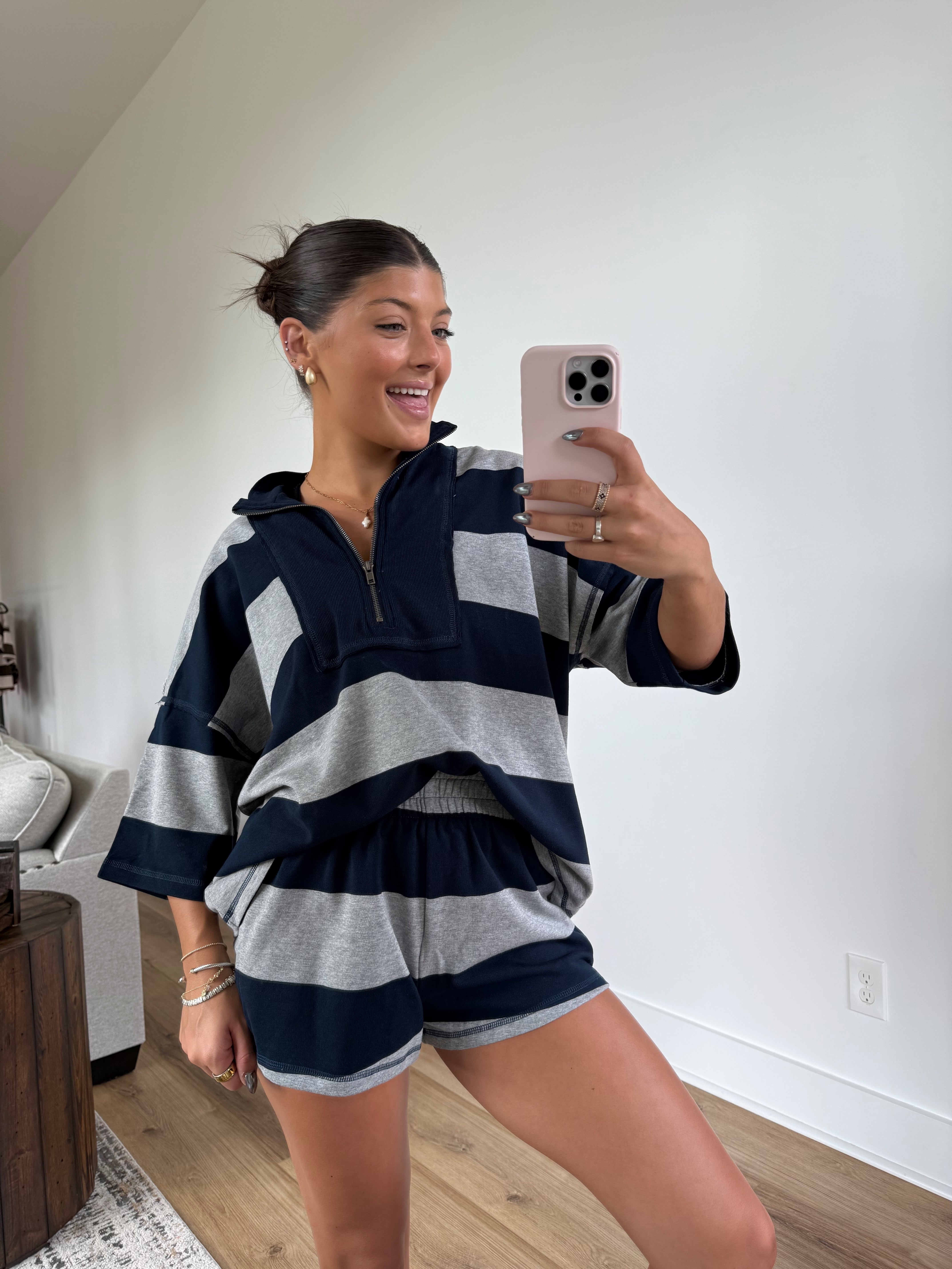 The Varsity Stripe Set (Navy)