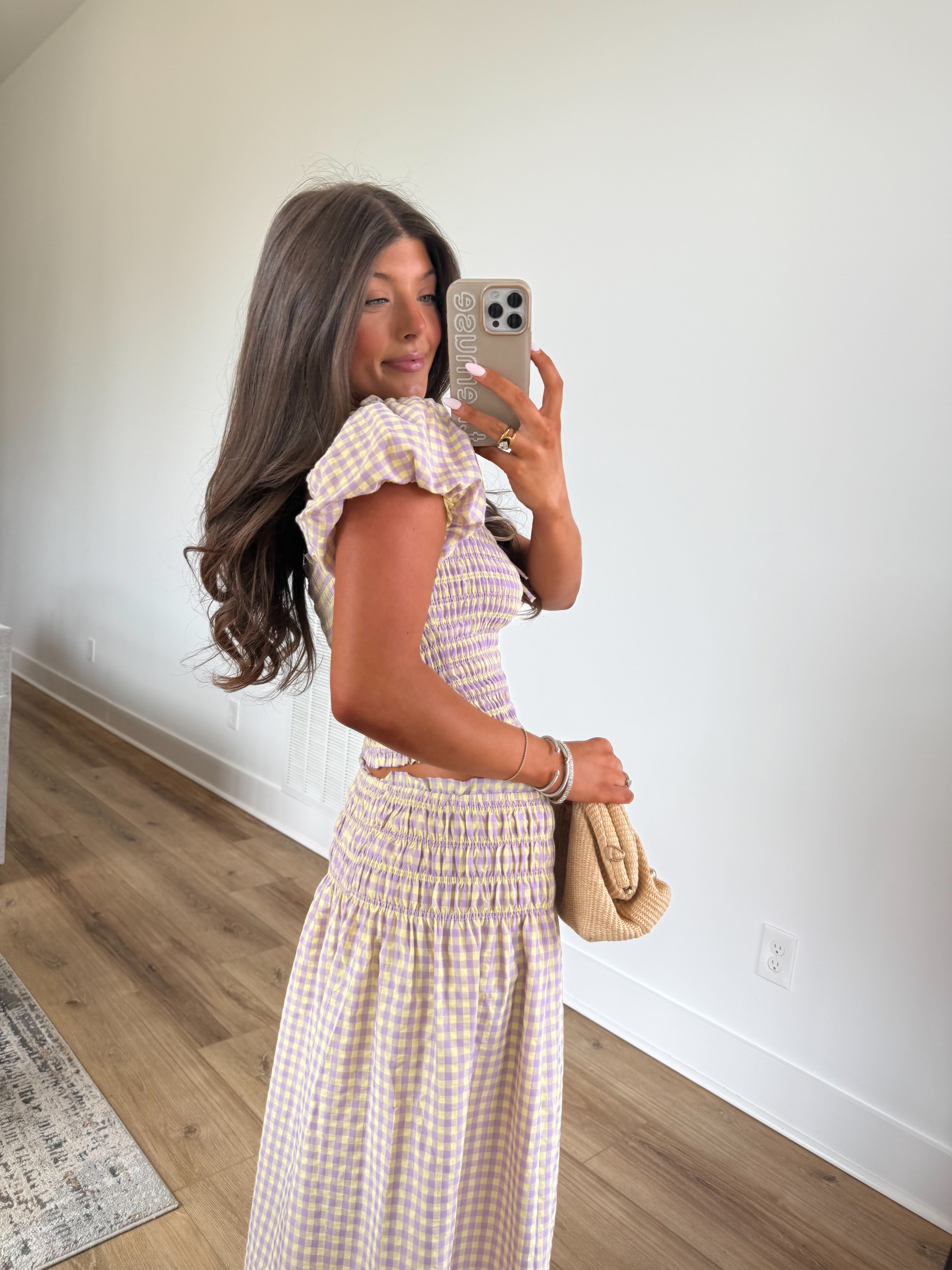 Lavender/Lemon Gingham Set (Restock)