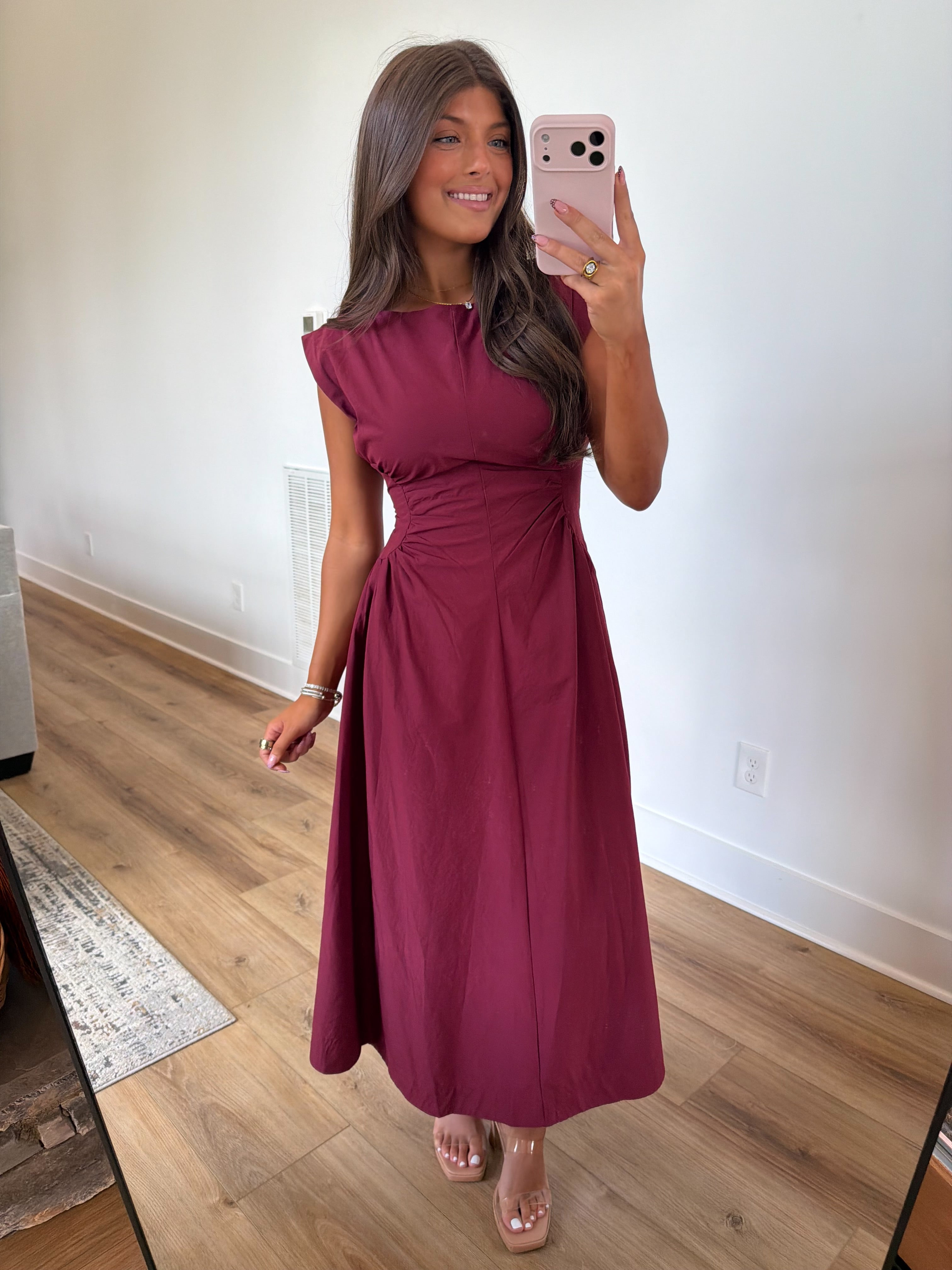 The Timeless Midi (Burgundy)