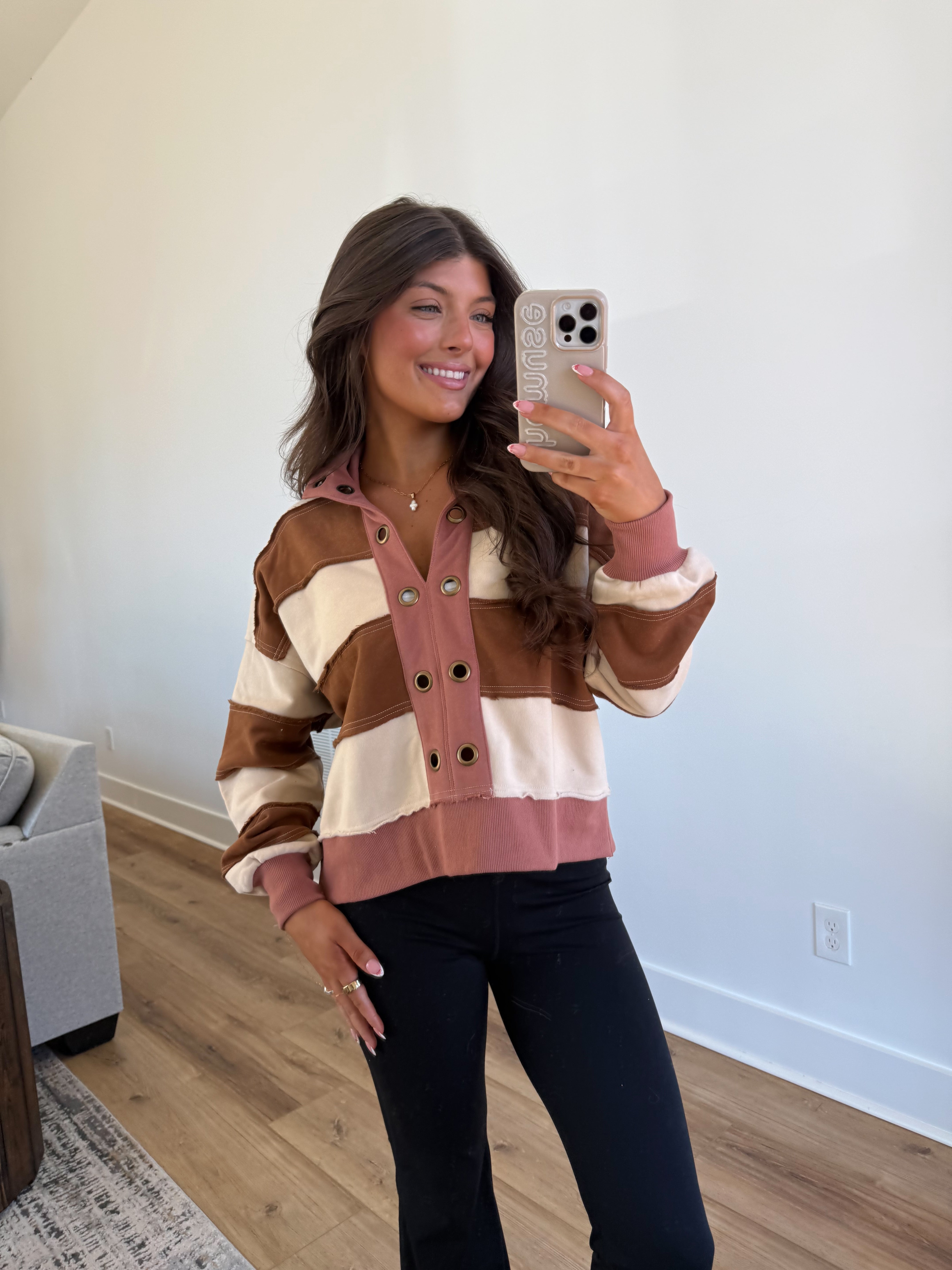 The All-Star Stripe Pullover (Burnt Orange)