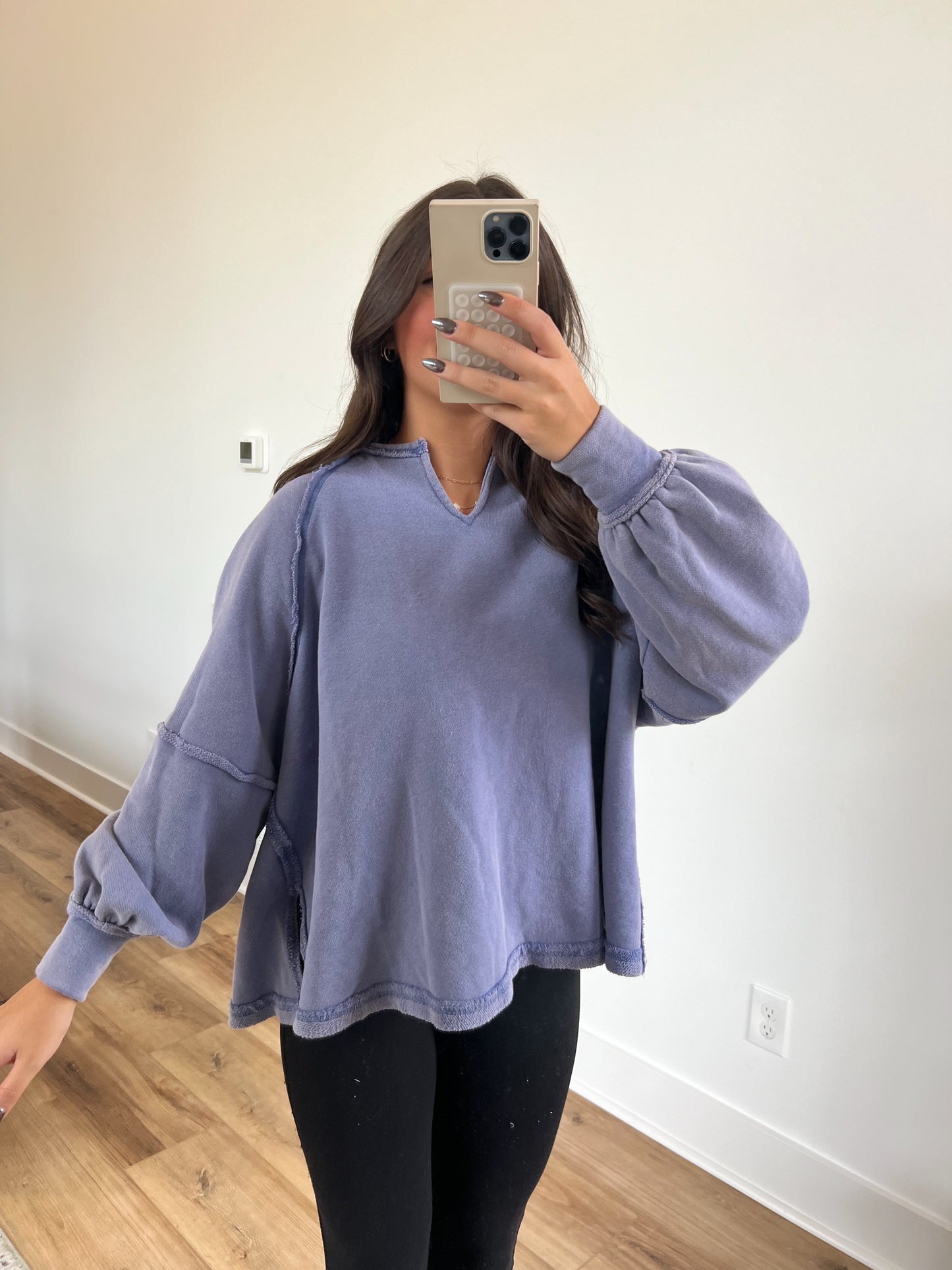 Lavender Oversized Crewneck