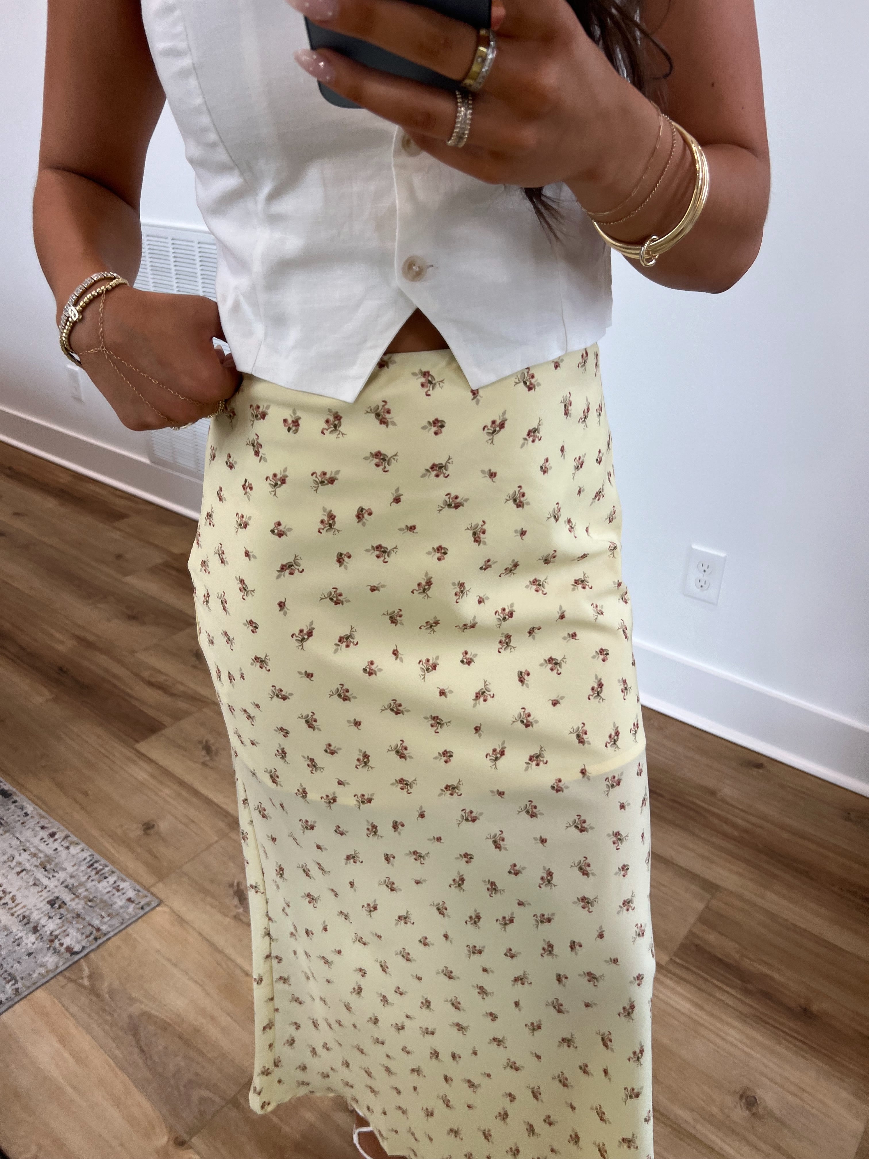 Sunshine Floral Maxi Skirt
