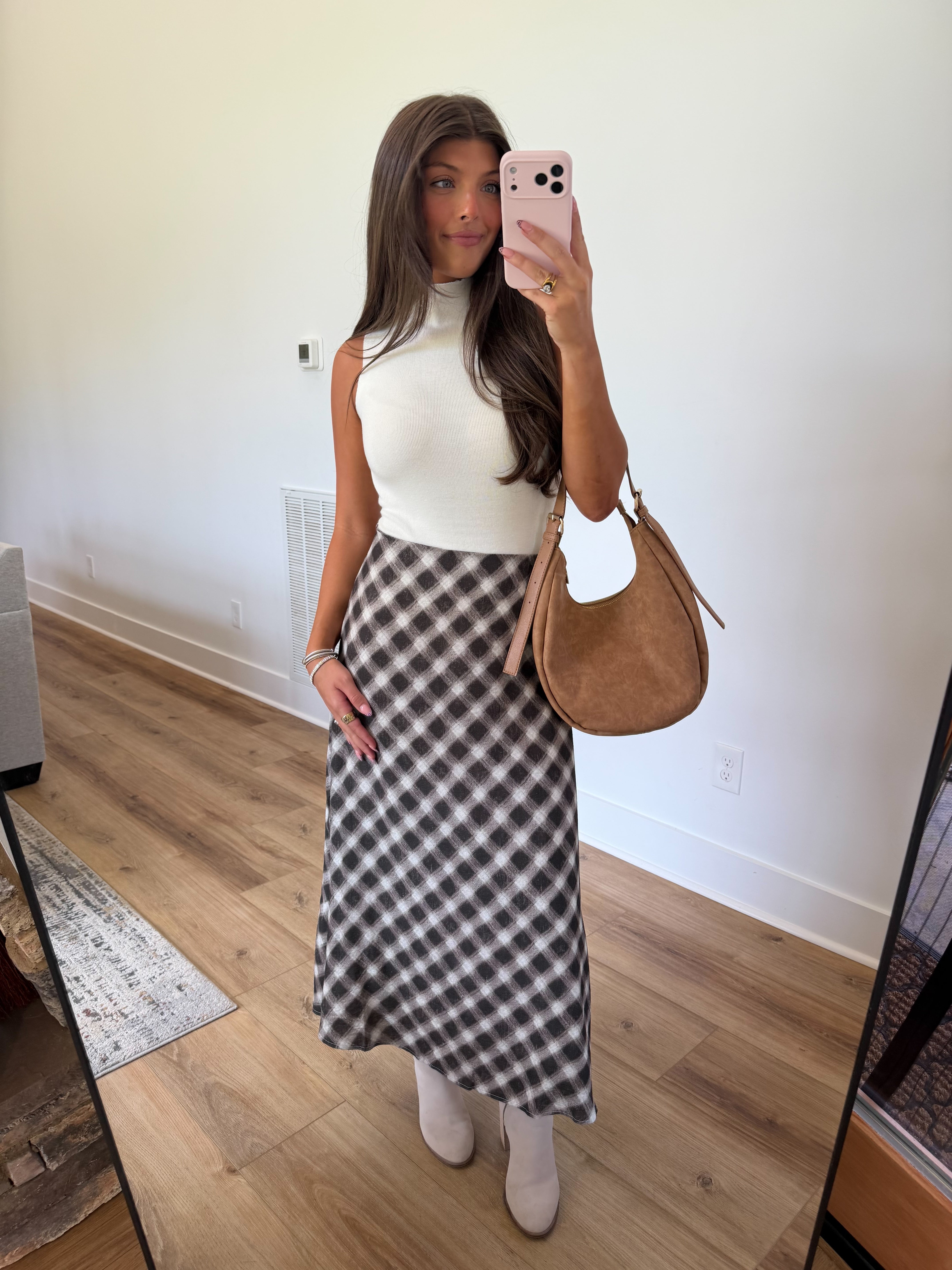 Blair Plaid Midi (Cocoa)