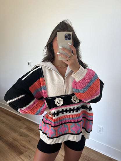 Dreamy Pullover (Black Multi)