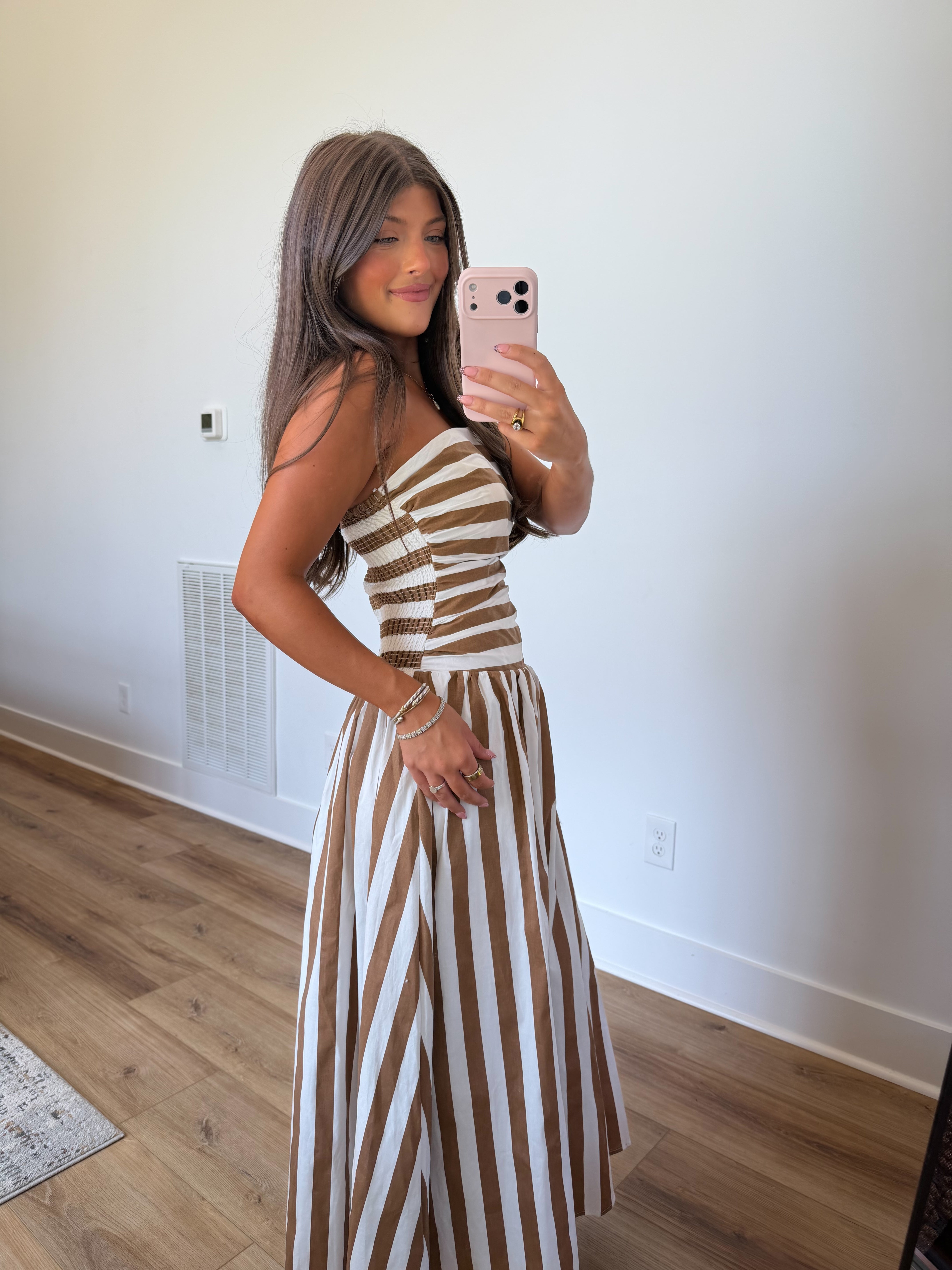 The Social Club Maxi (Brown Stripes)