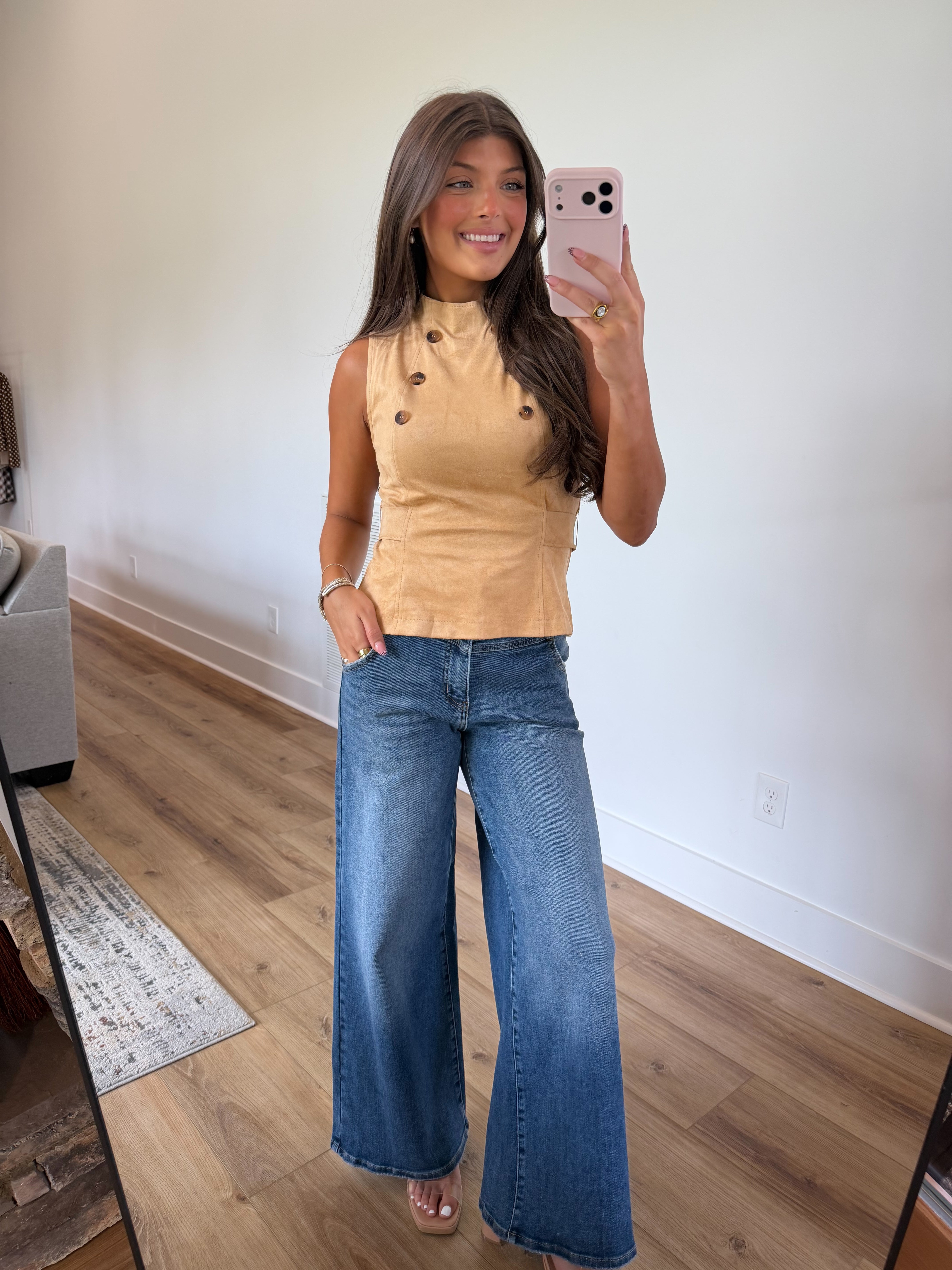 Kensington Button Top