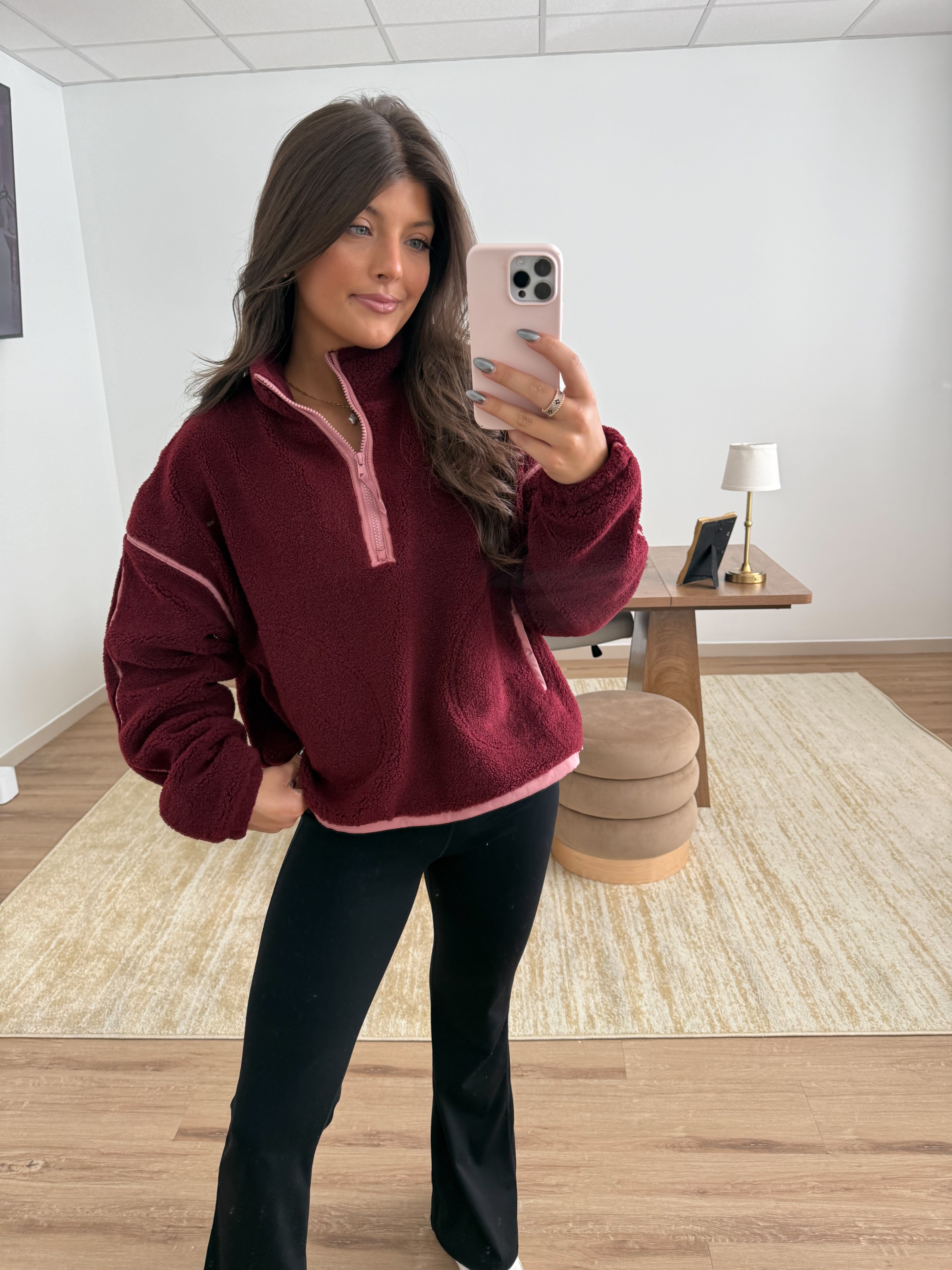 The Ridge Half Zip (Burgundy)