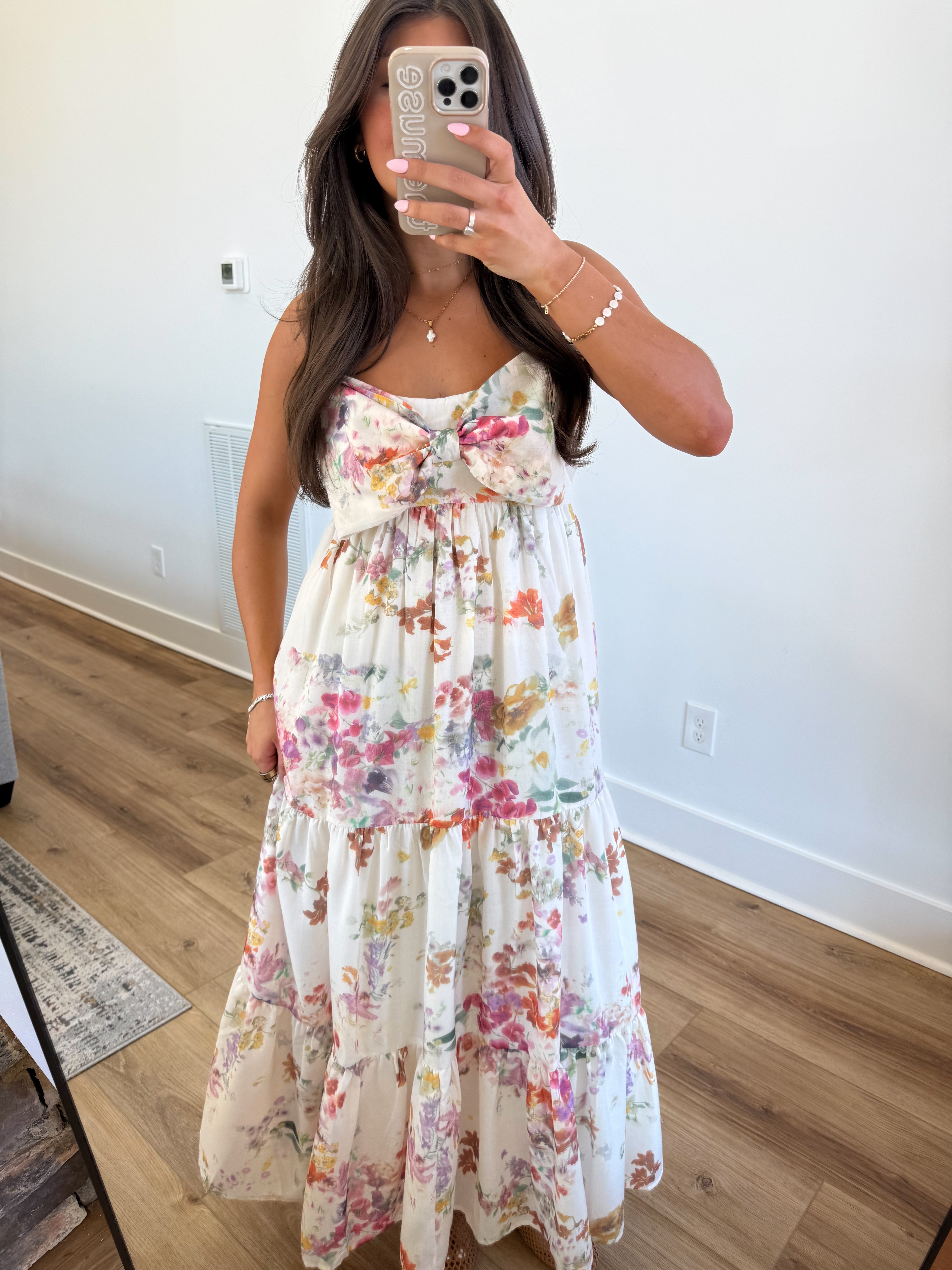 Water Color Bow Maxi