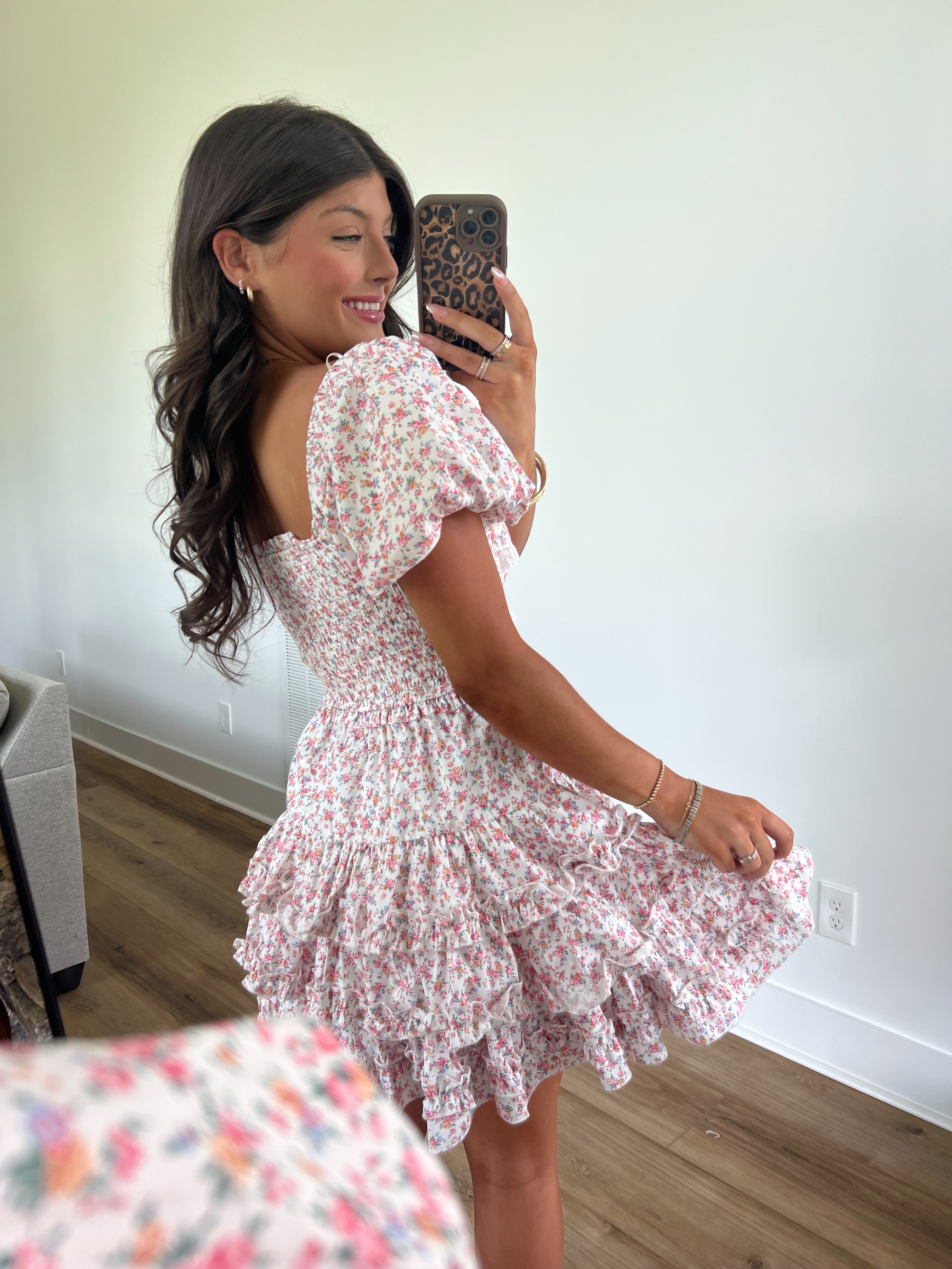 Fancy Frill Mini Dress