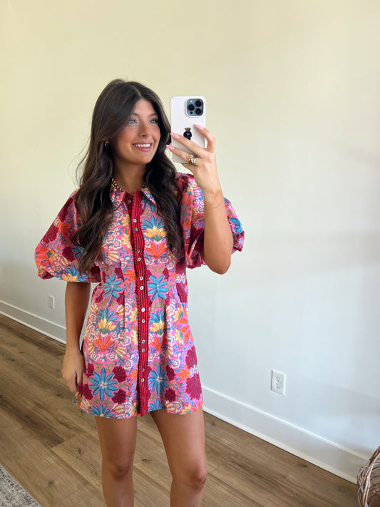 Blossom Burst Bubble Dress