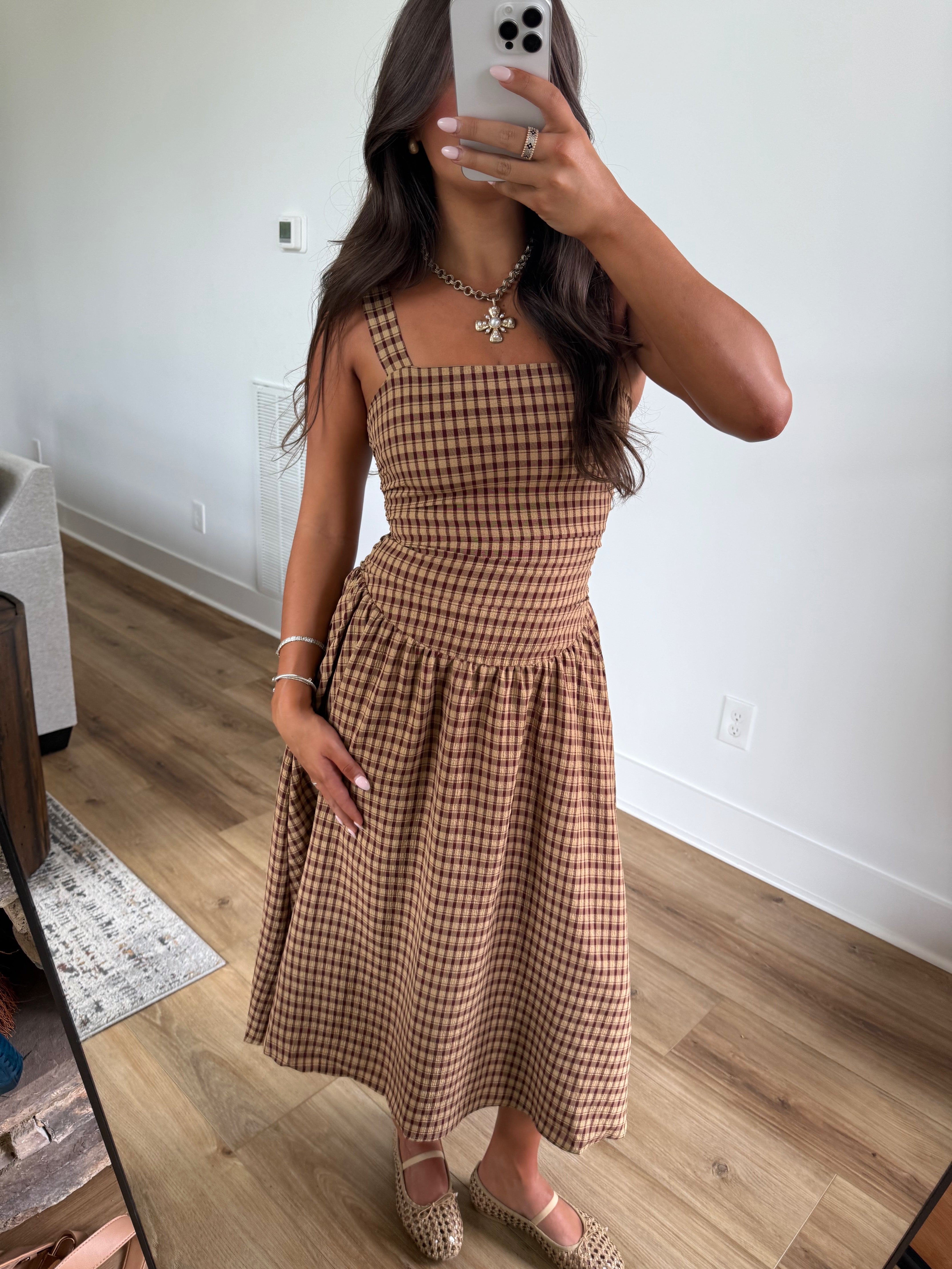 Plaid & Pumpkin Maxi