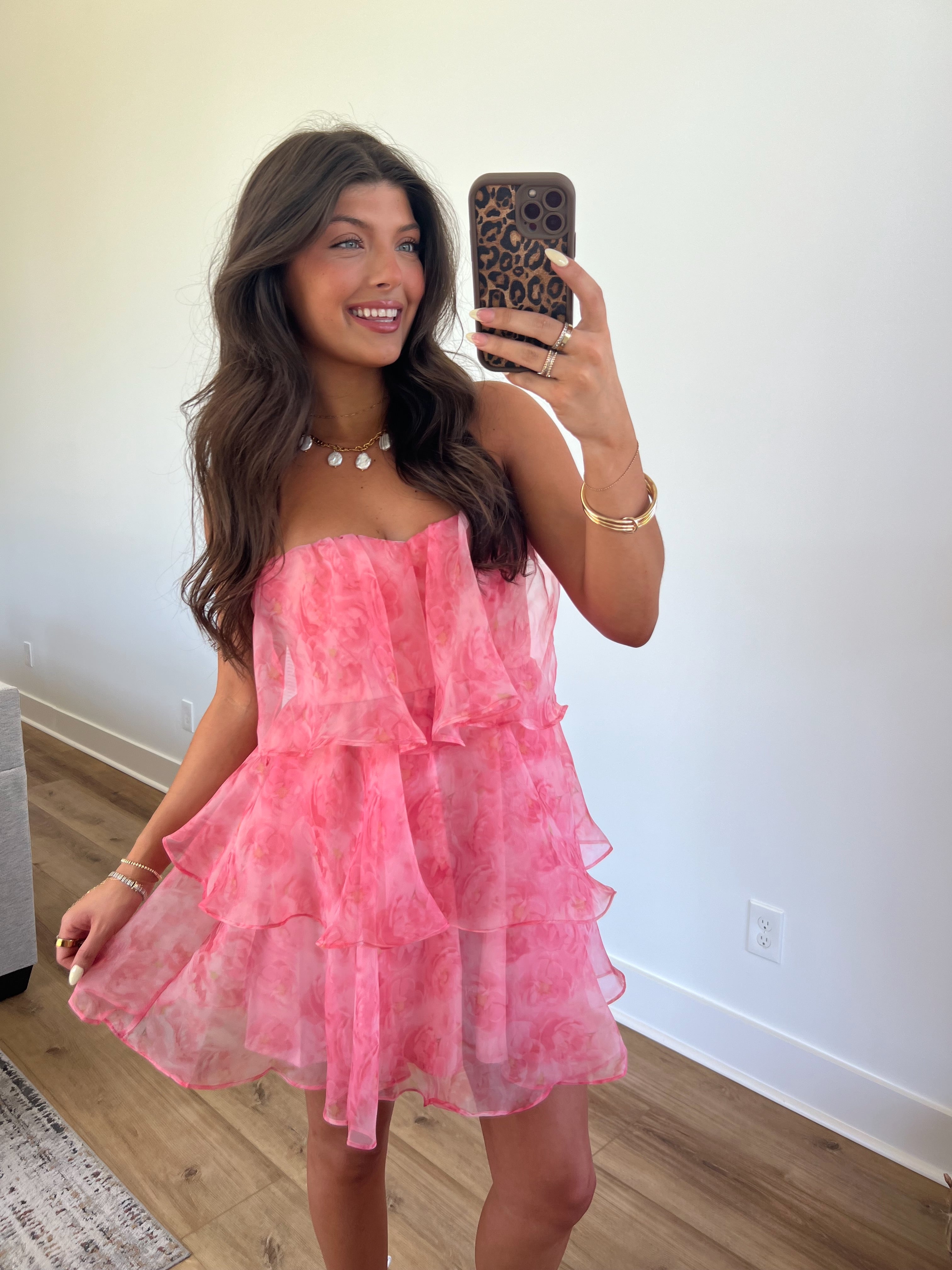 Noel Ruffle Mini Dress