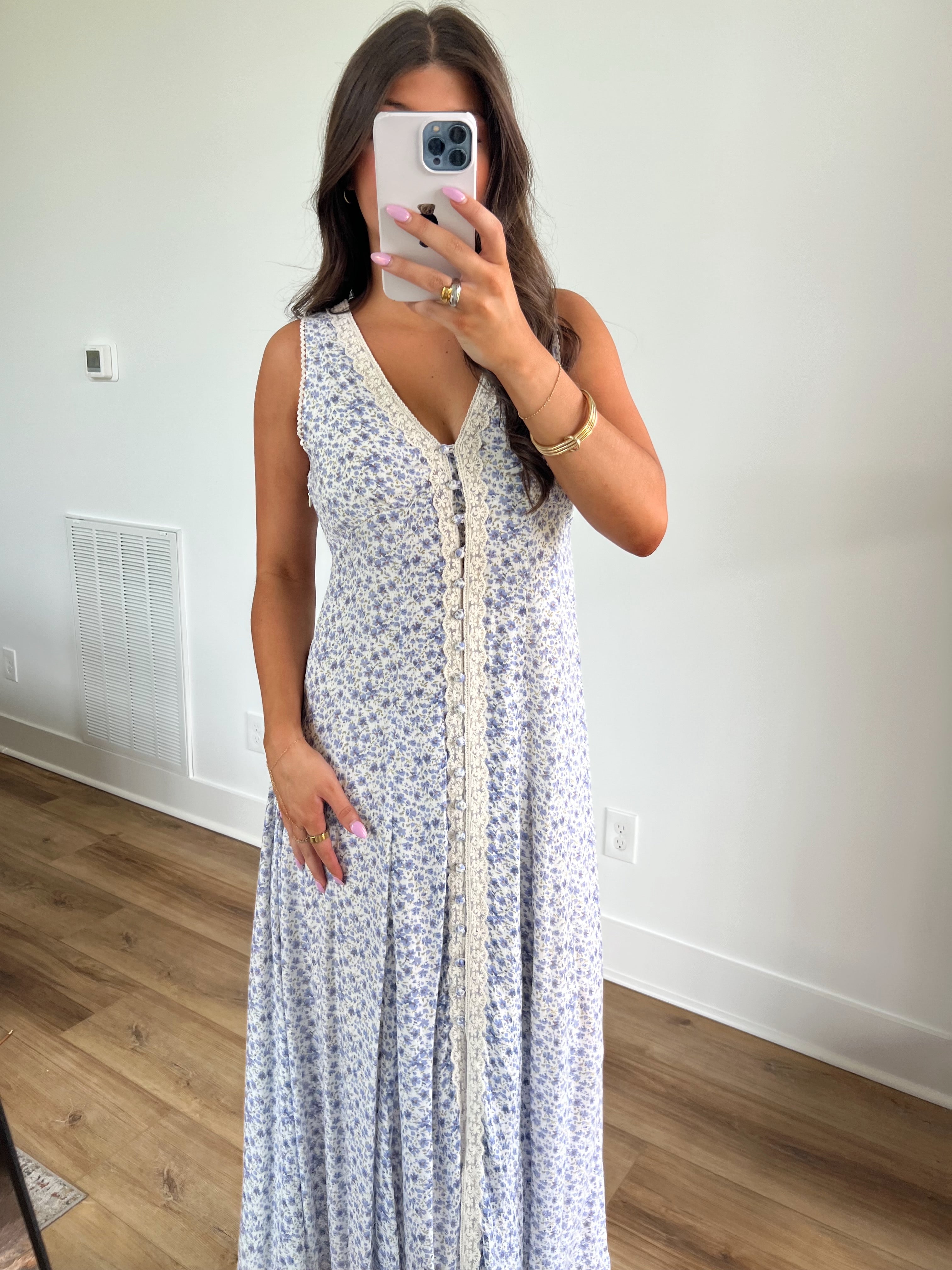 Charleston Girl Maxi Dress (Indigo)