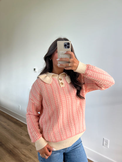 Baby Pink Button Blouse