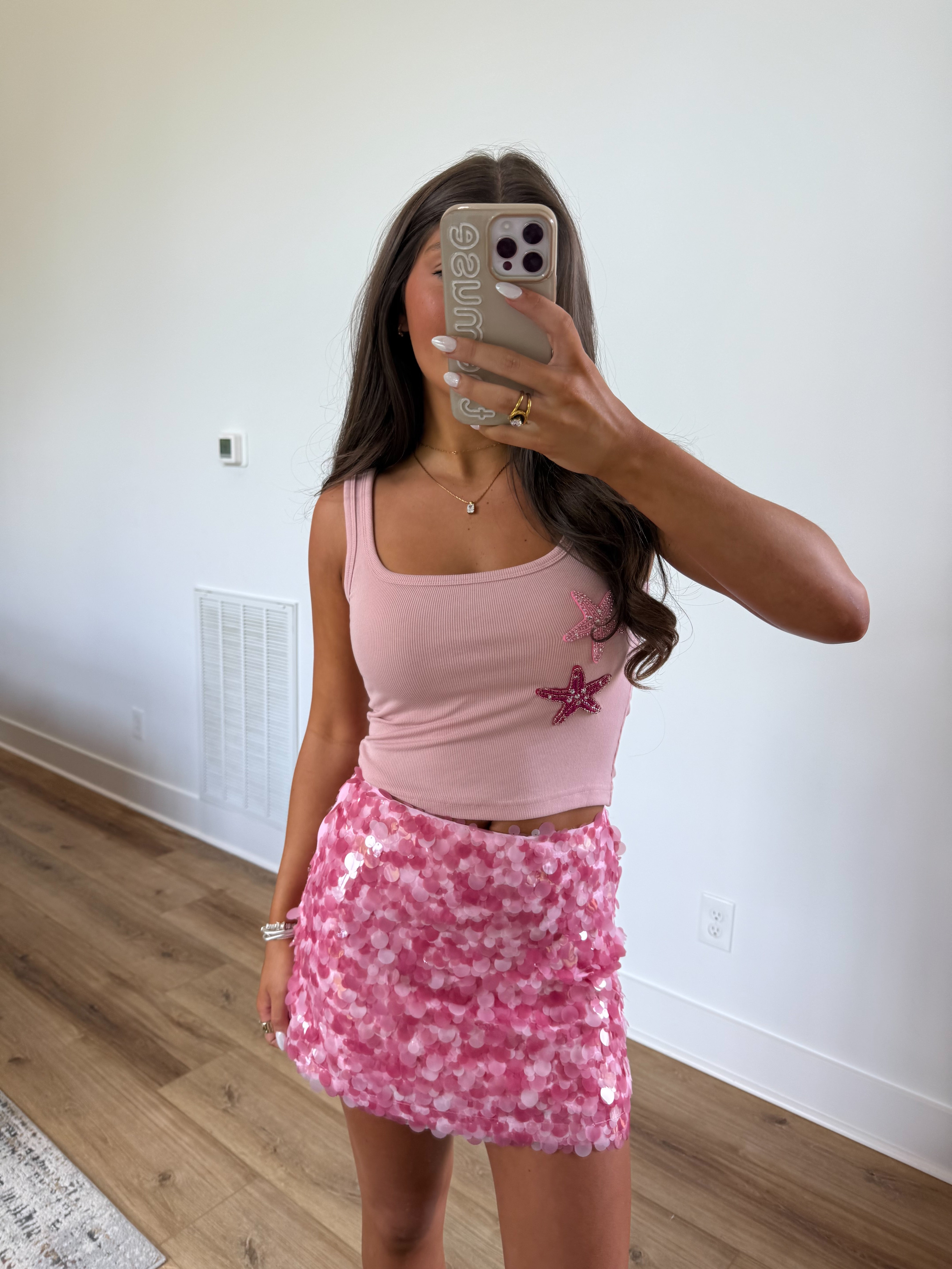 Pink Starfish Tank