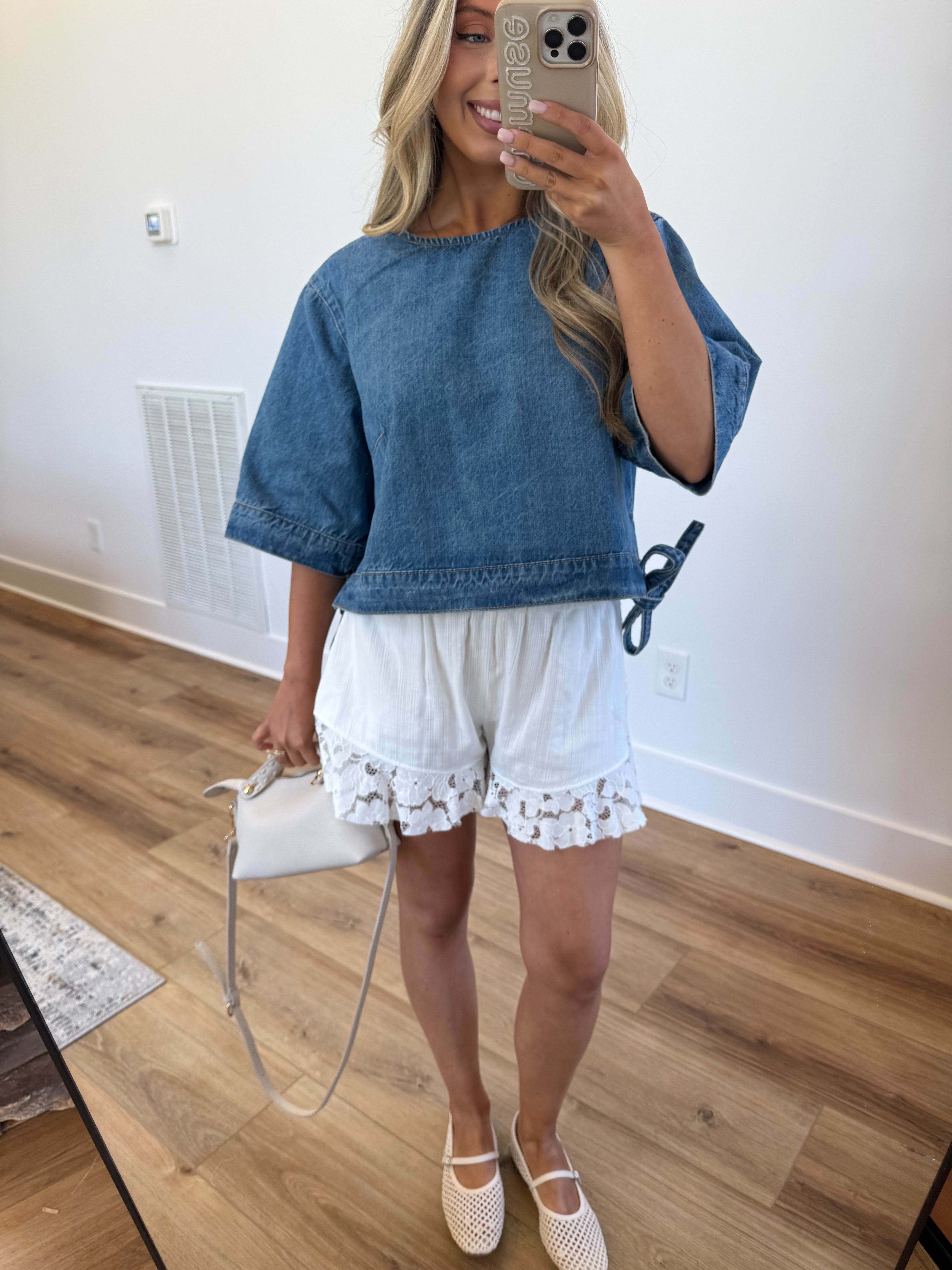 Lace Hem Shorts
