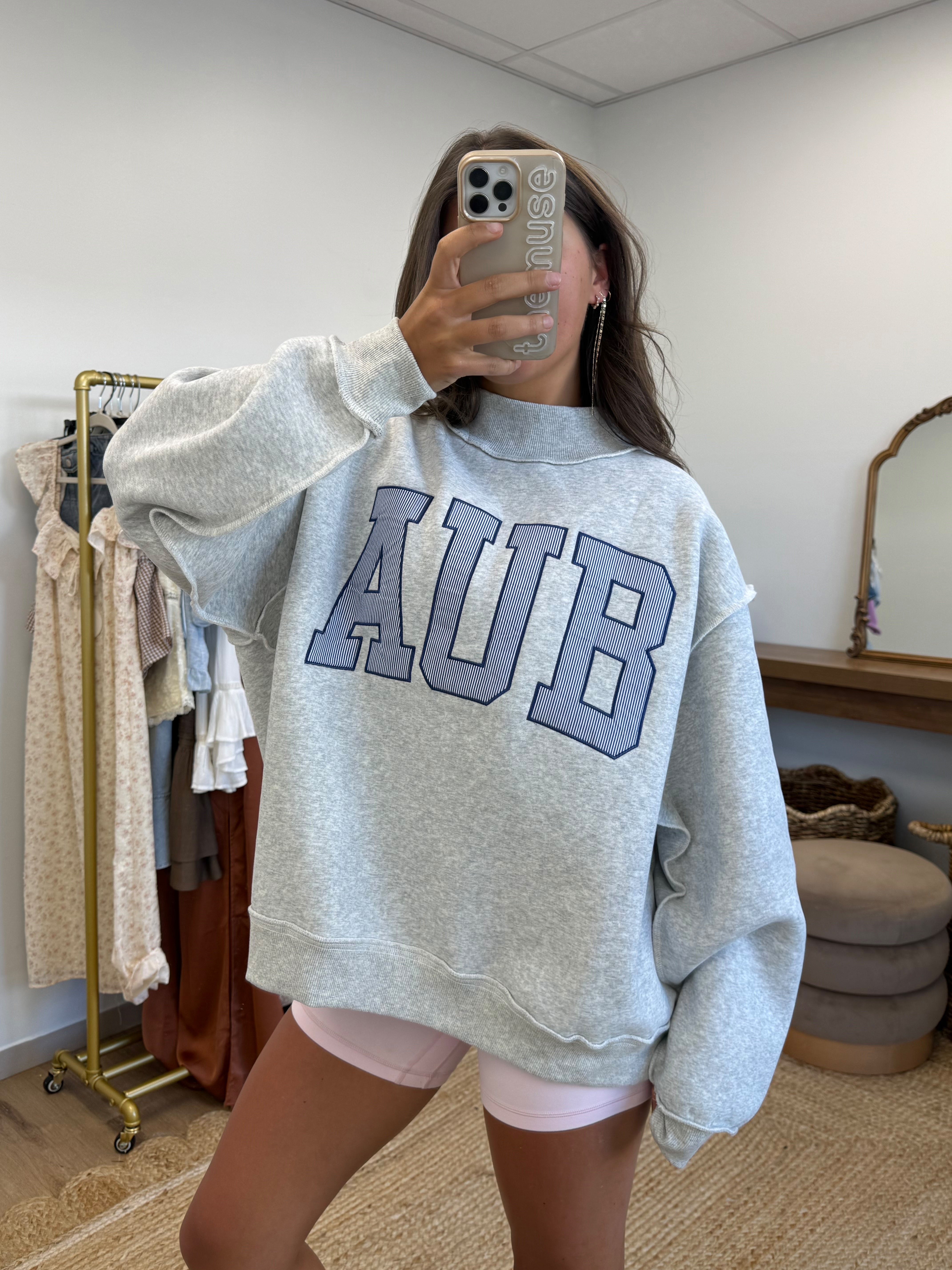 Gameday Stripes Mockneck (A U B)