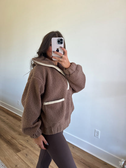 Brown Sugar Sherpa Pullover