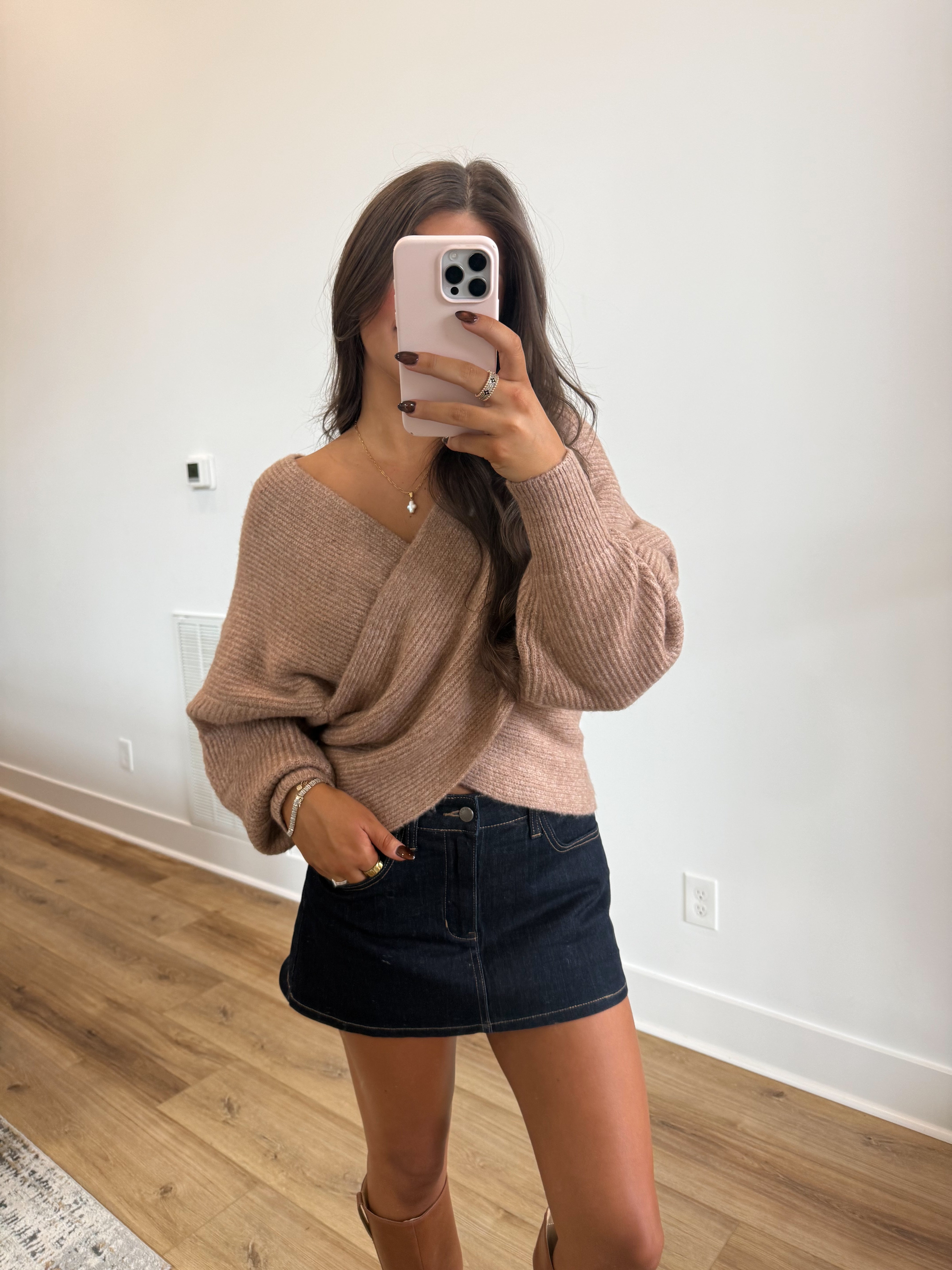 The Maren Wrap Sweater