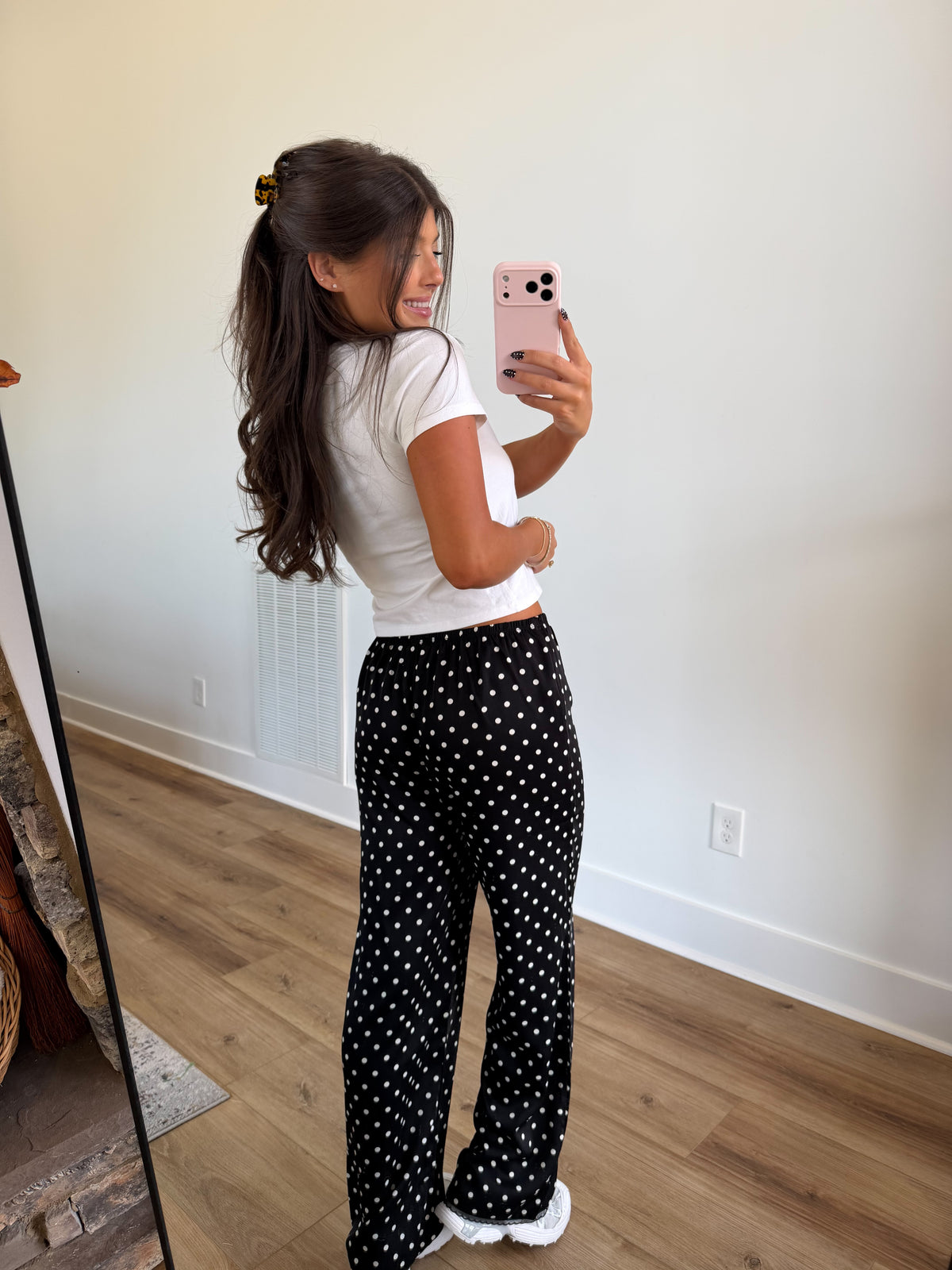 Satin Polka Dot Pants