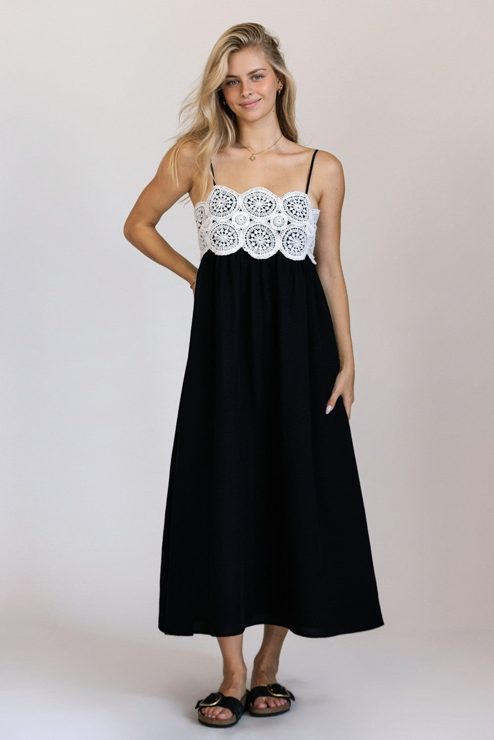 Midnight Crochet Dress
