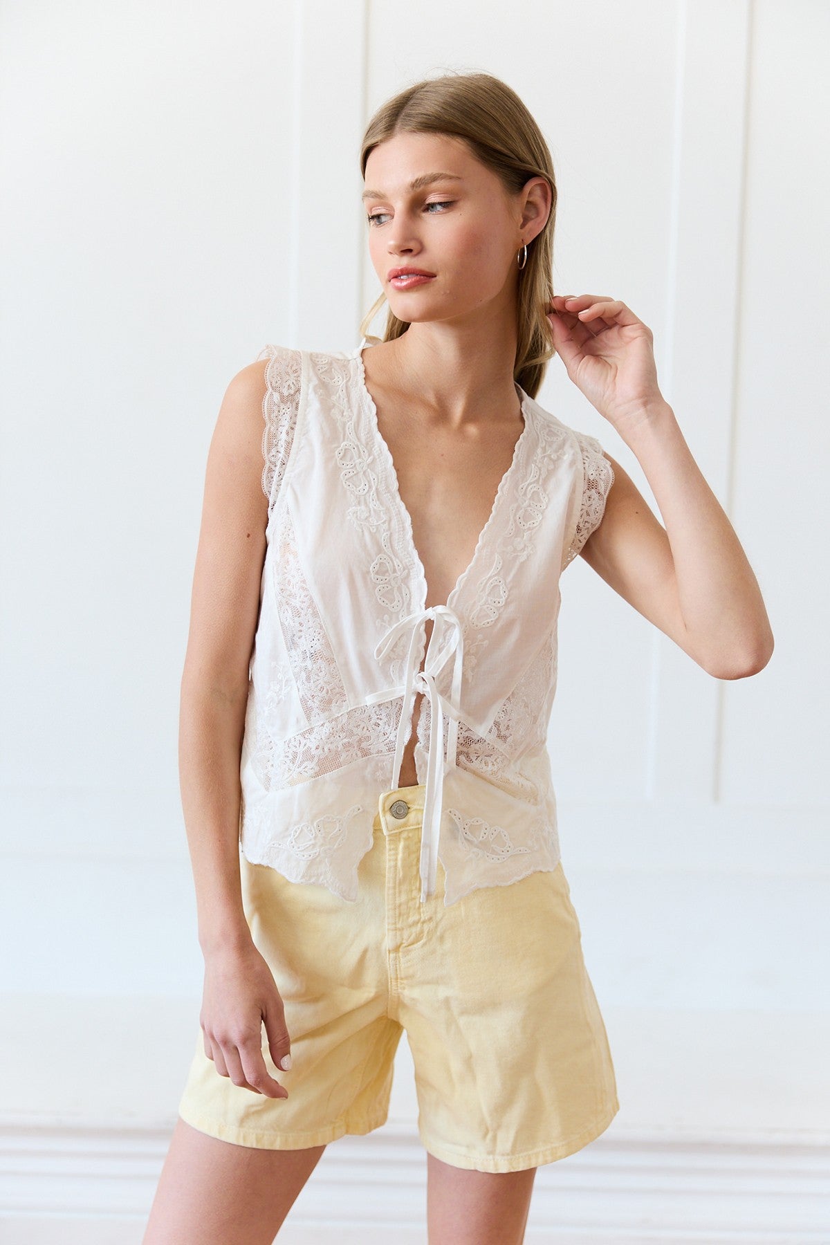 Lace Trim Blouse