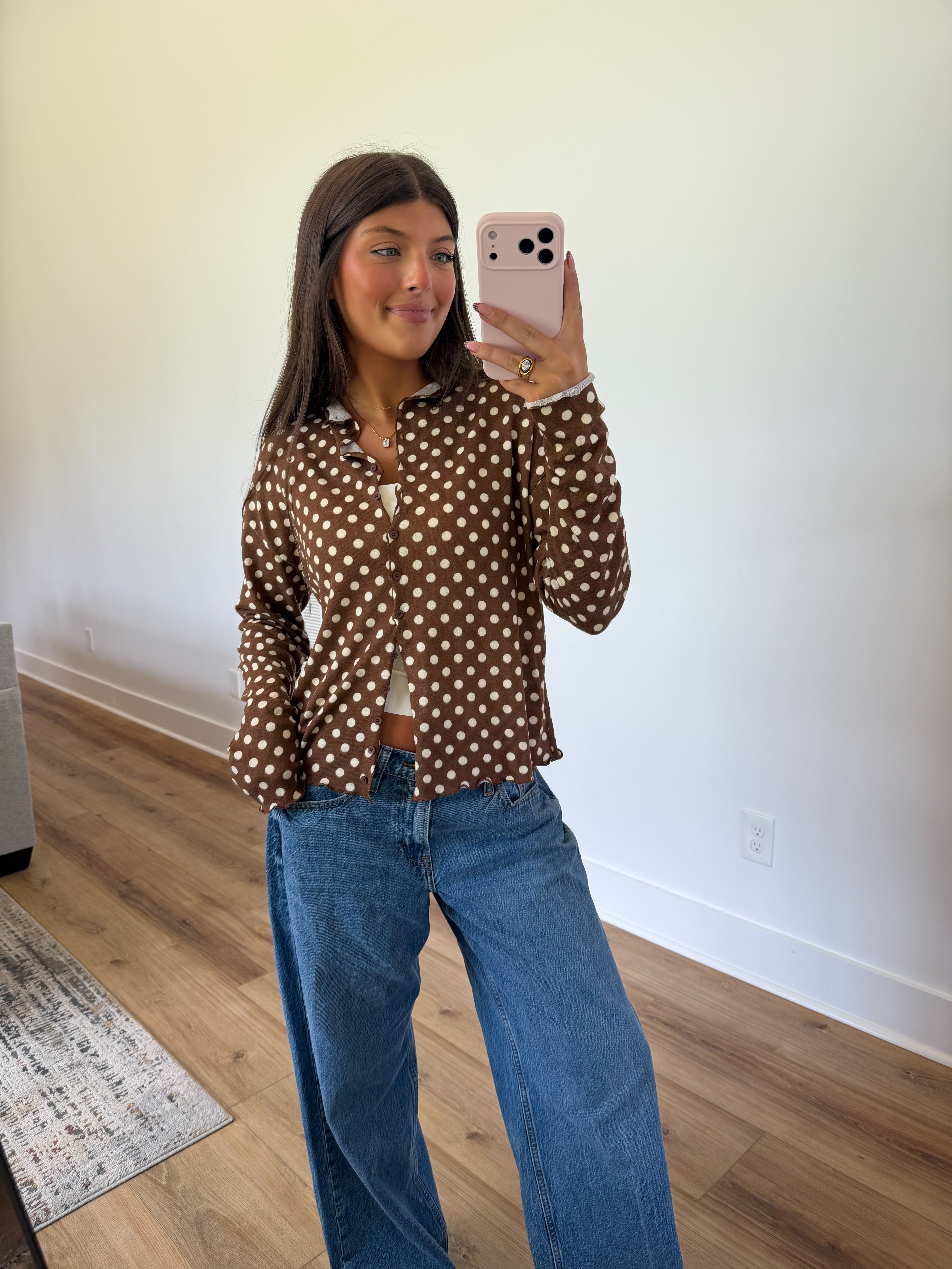 Mabel Polka Dot Cardigan