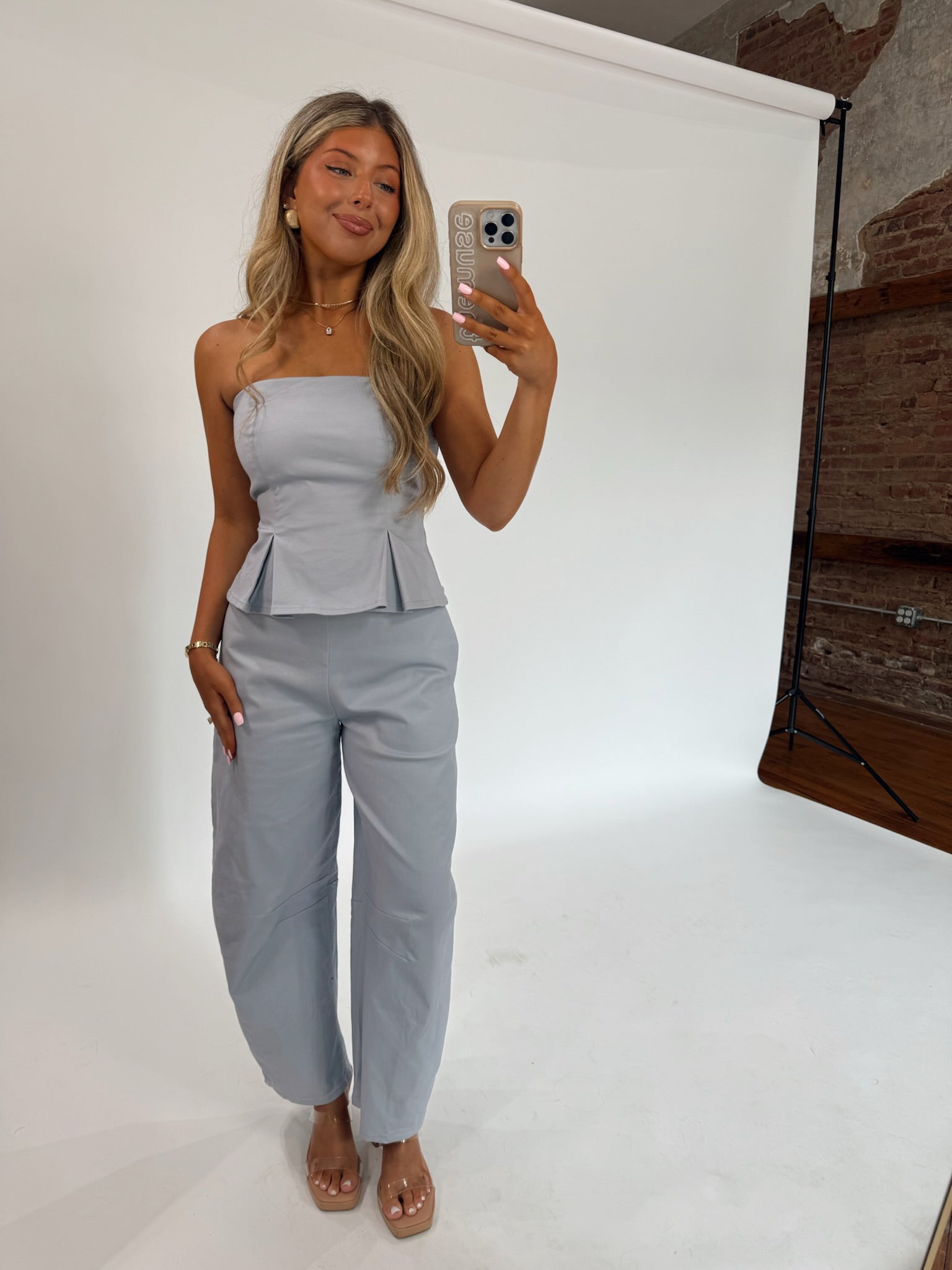 Blue Flare Jumpsuit