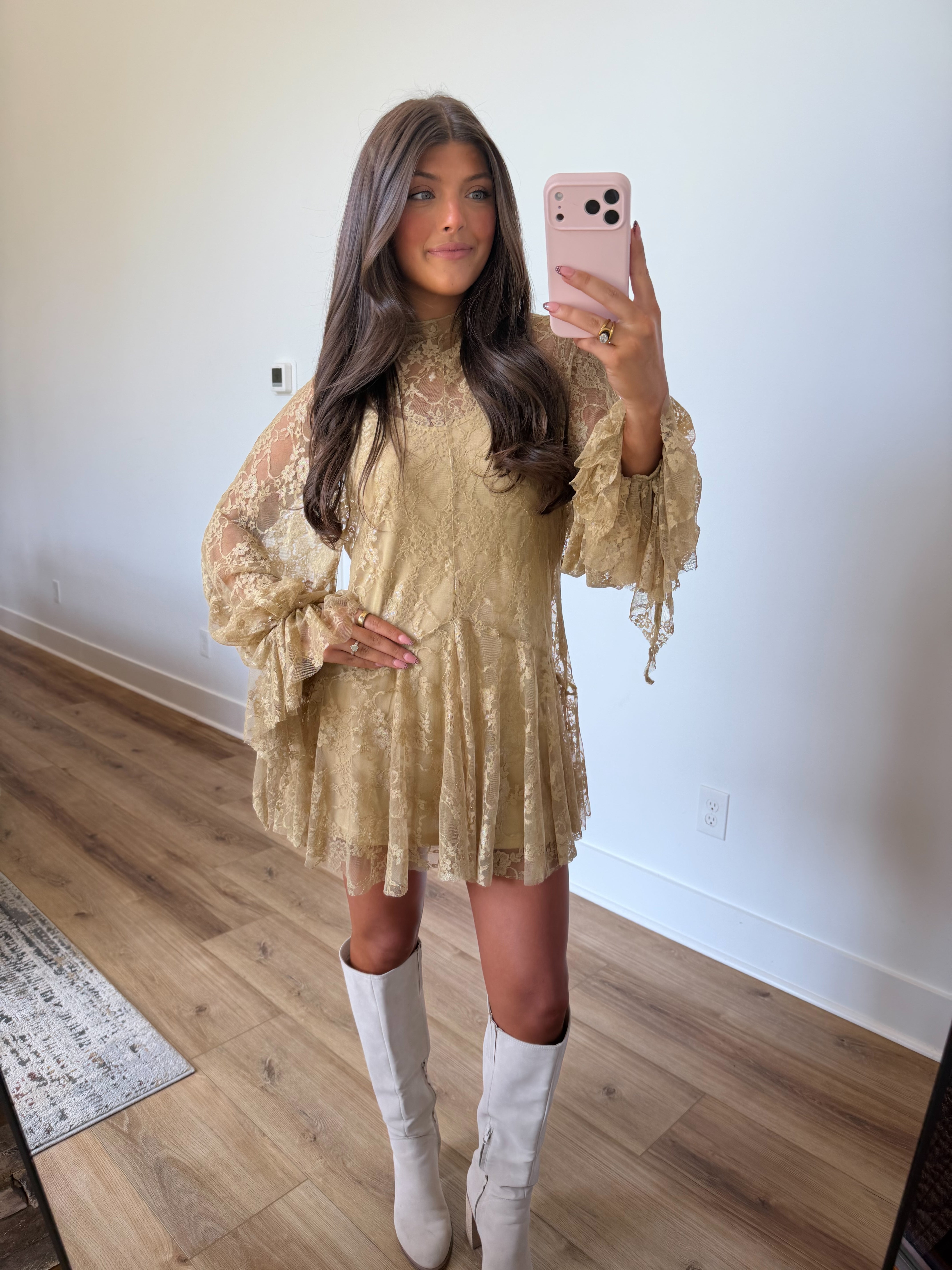 Stevie Lace Mini (Pistachio)