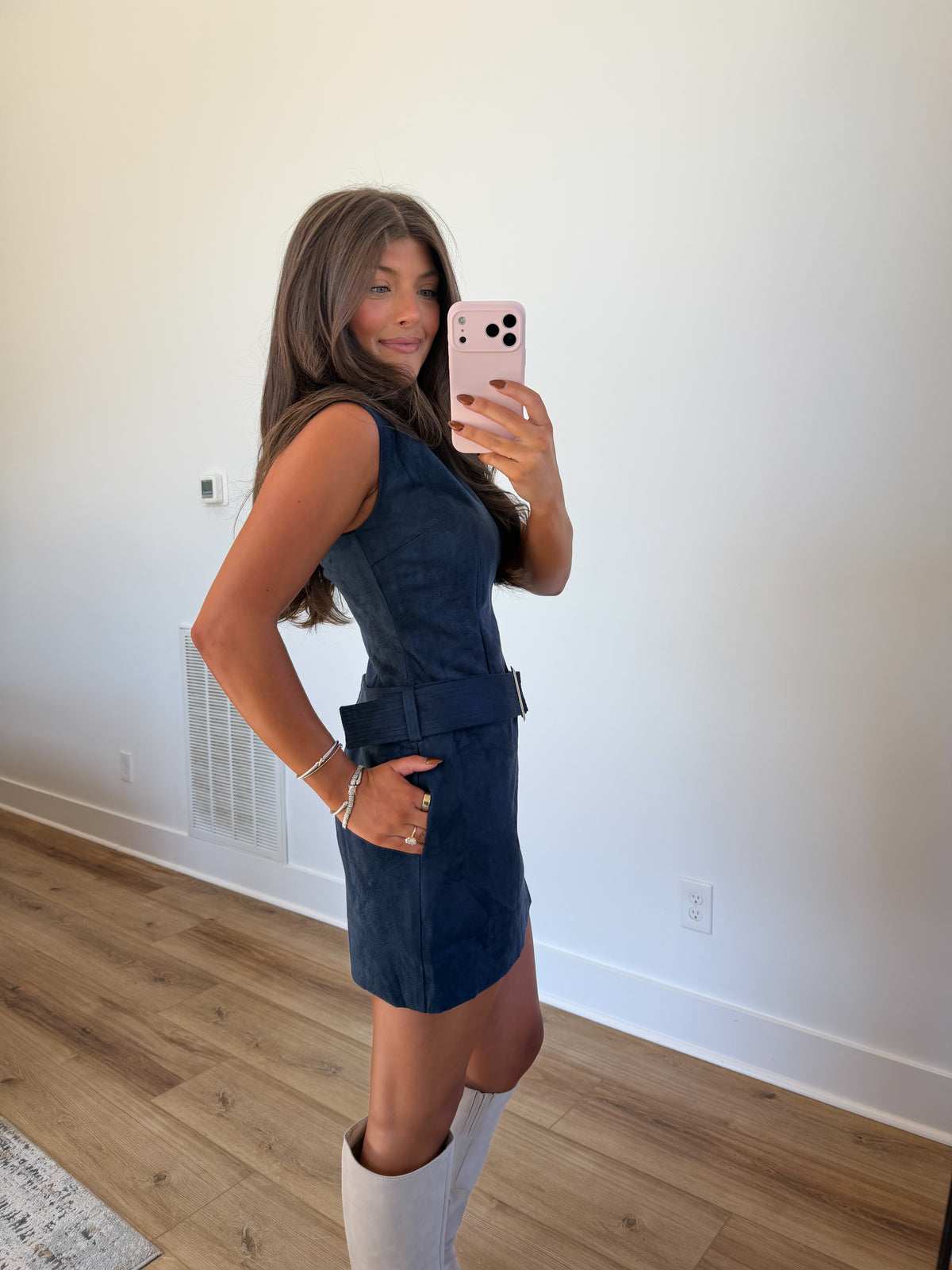 Mod Muse Suede Mini (Navy)