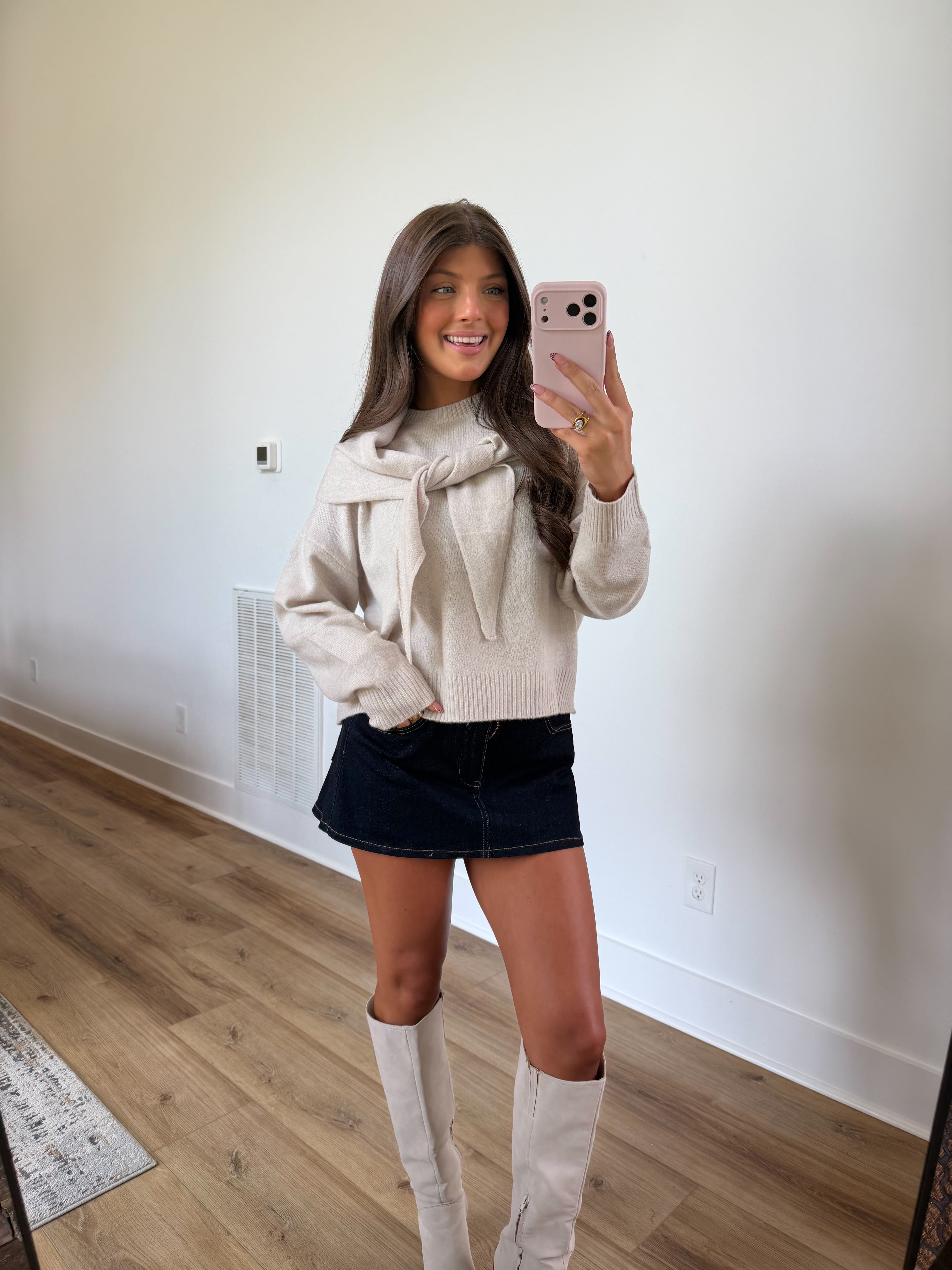 Wrapped Oatmeal Sweater