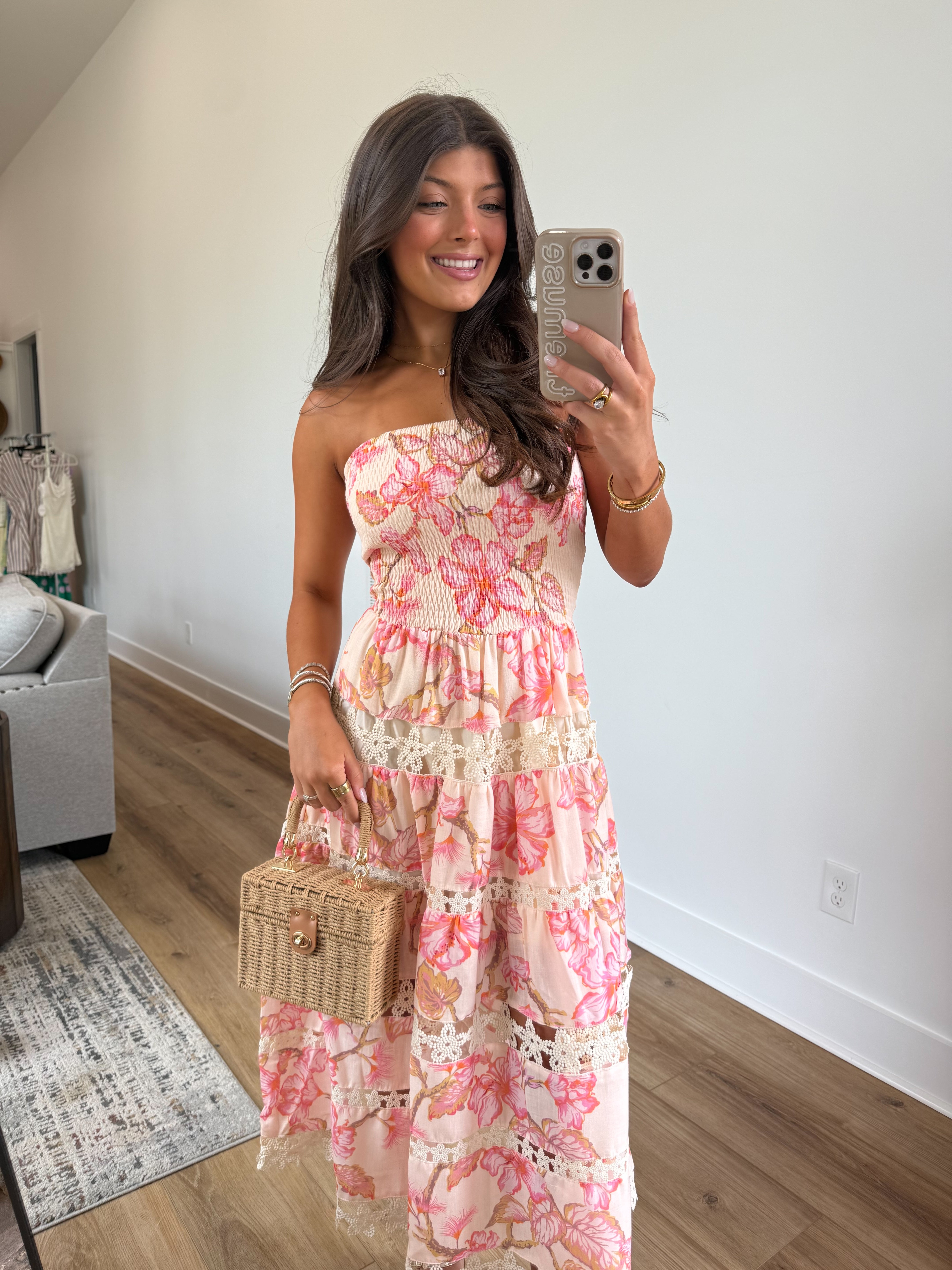Lace Soirée Dress (Summer Florals)
